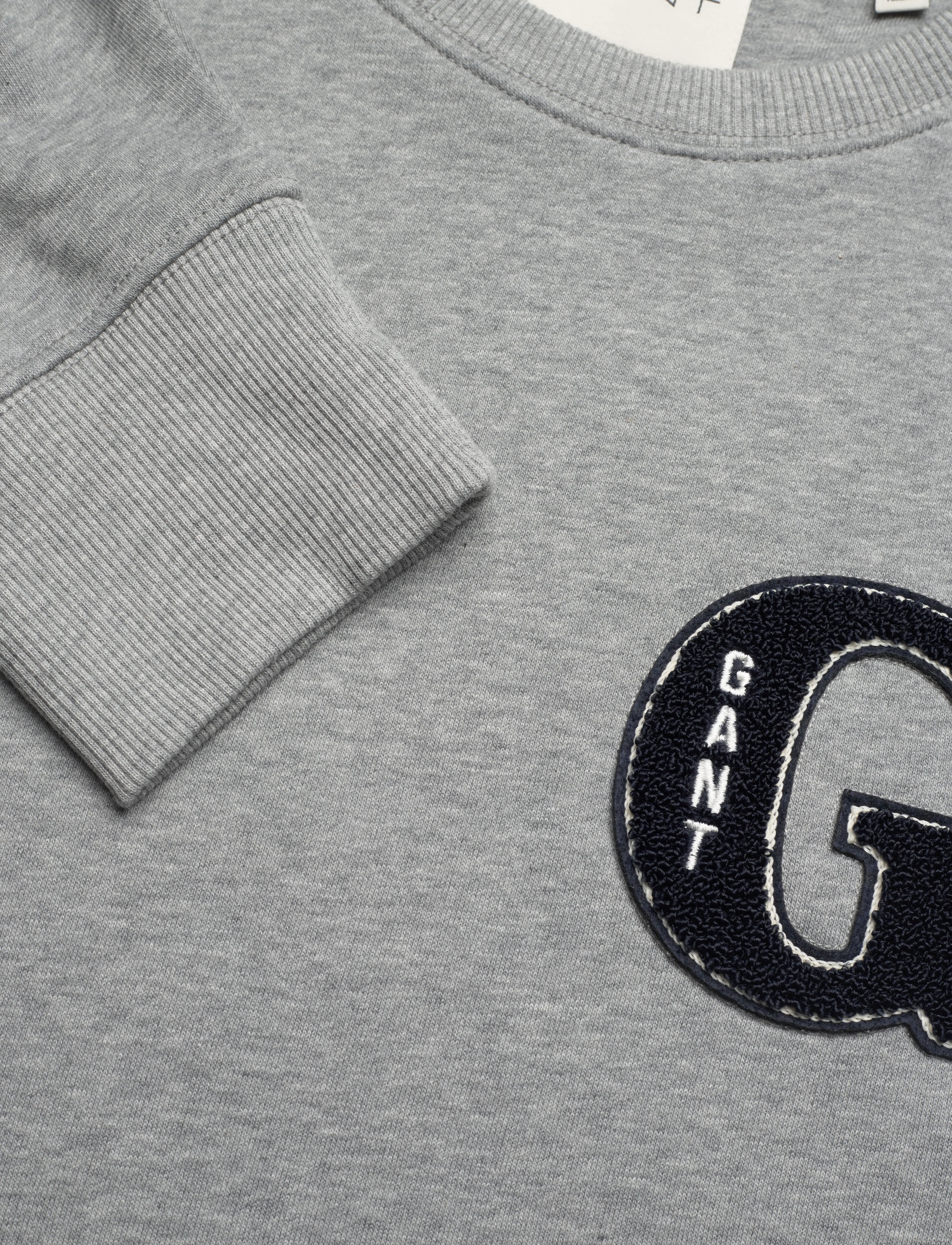 GANT - G GRAPHIC C-NECK - grey melange - 5