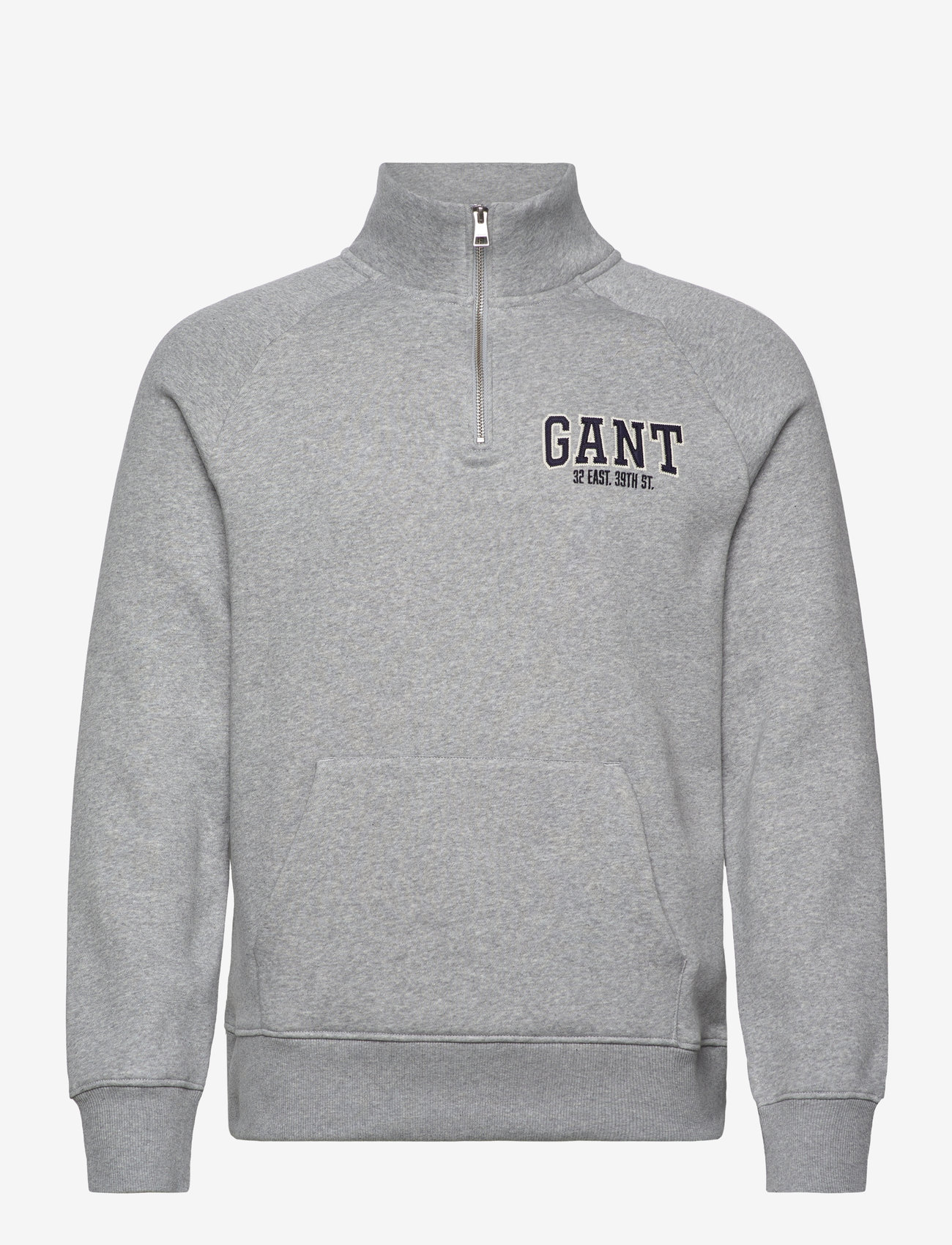 GANT - ARCH HALF-ZIP - grey melange - 0