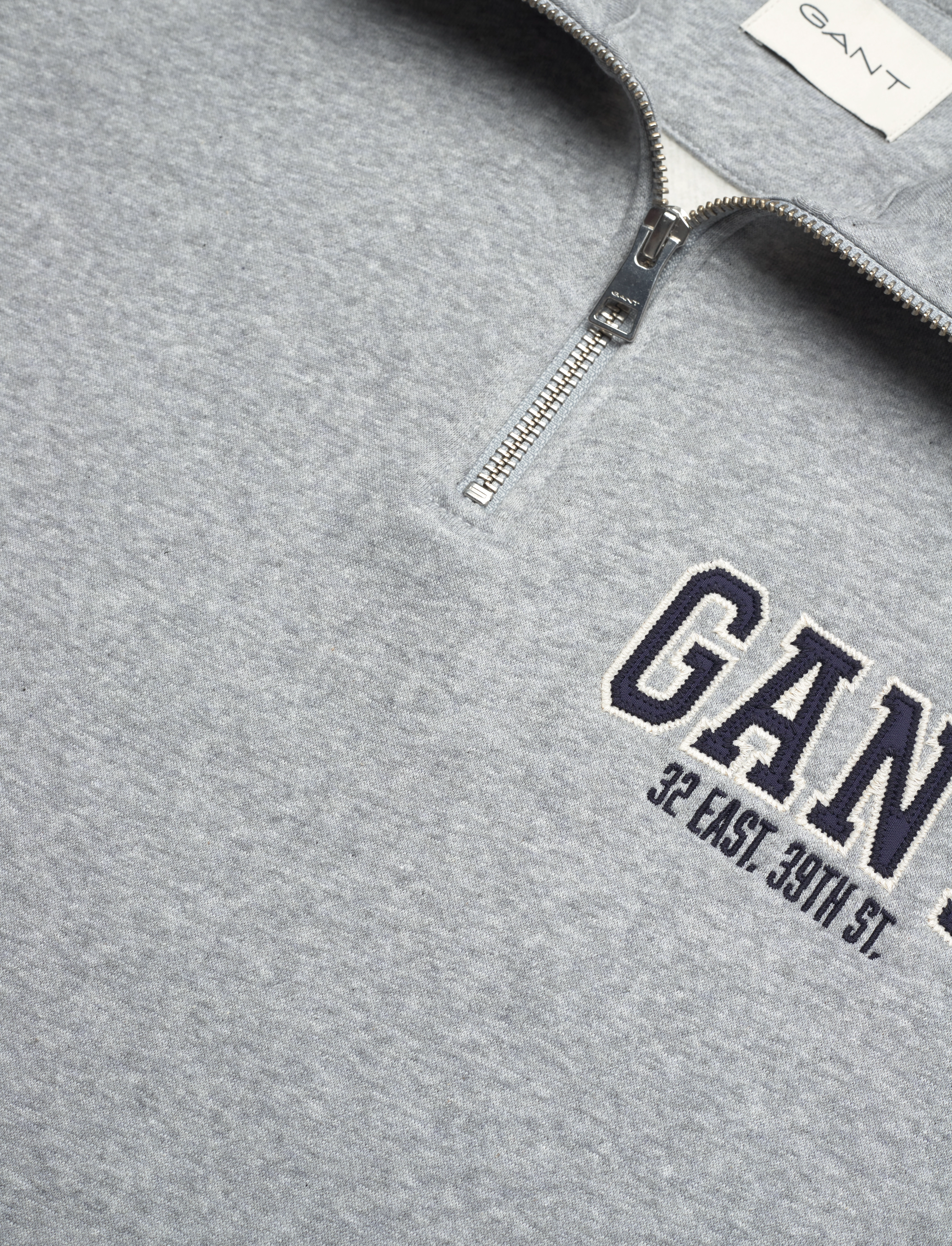 GANT - ARCH HALF-ZIP - grey melange - 2