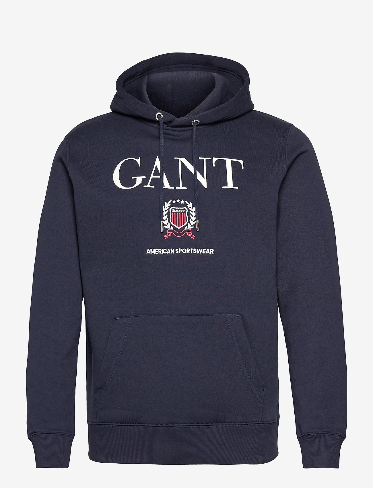 GANT - D2. CREST SWEAT HOODIE - evening blue - 0