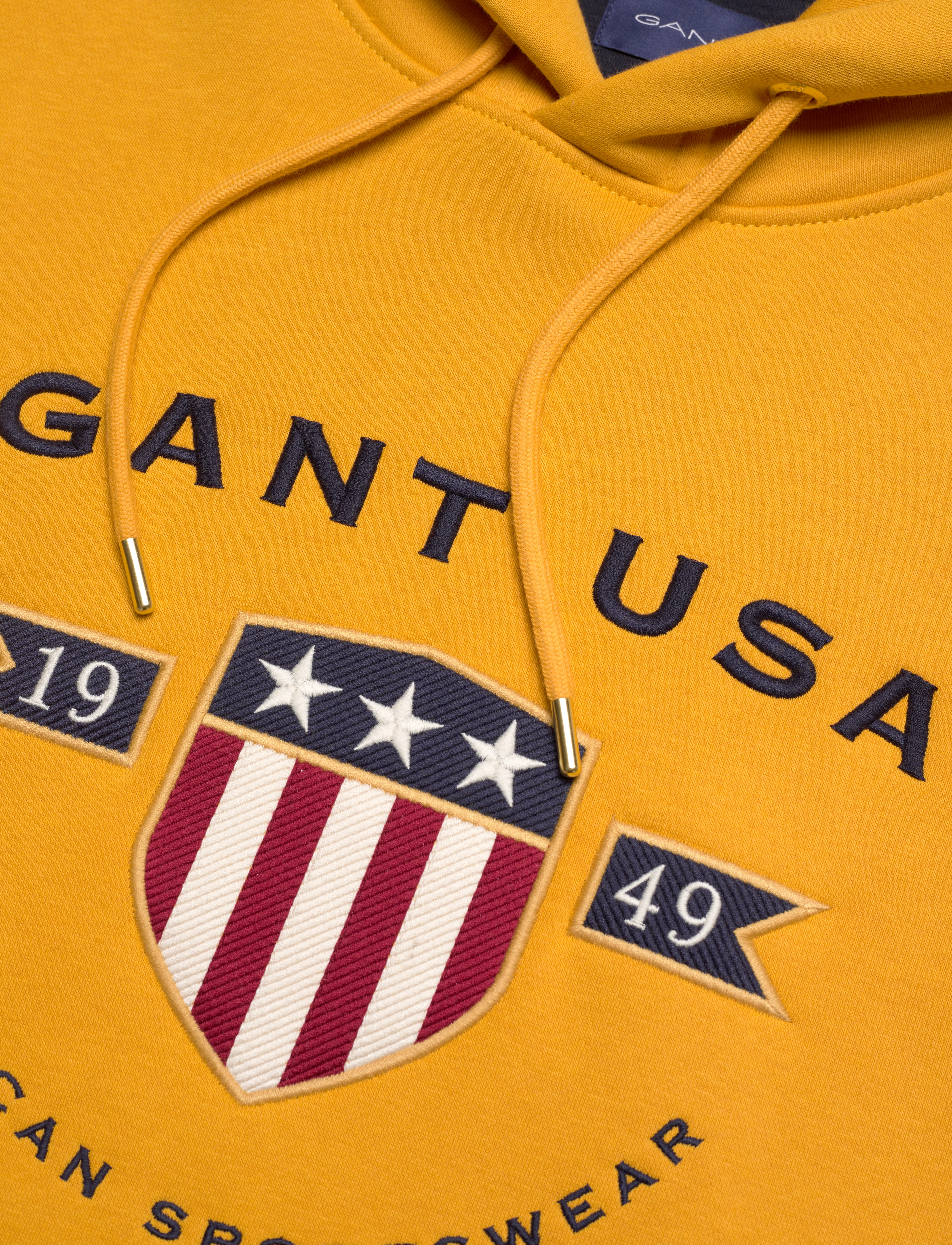 GANT - D1. BANNER SHIELD HOODIE - gold yellow - 2