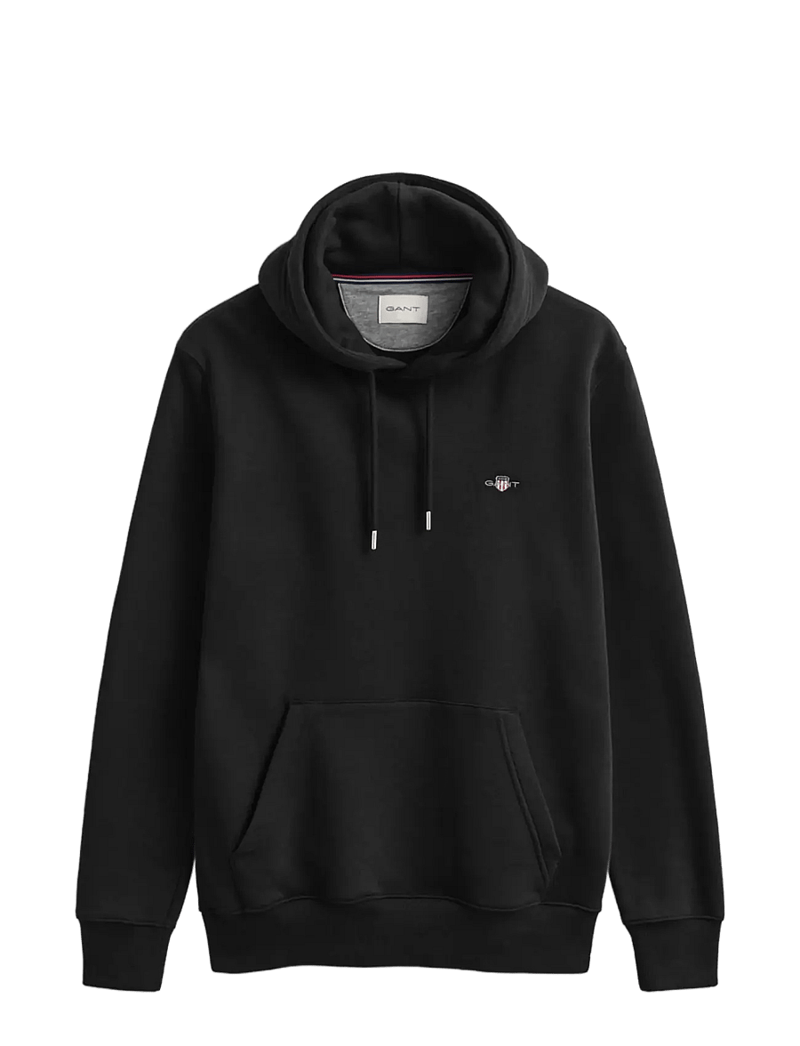 Gant - REG SHIELD HOODIE - kapuutsiga pusad - black - 1