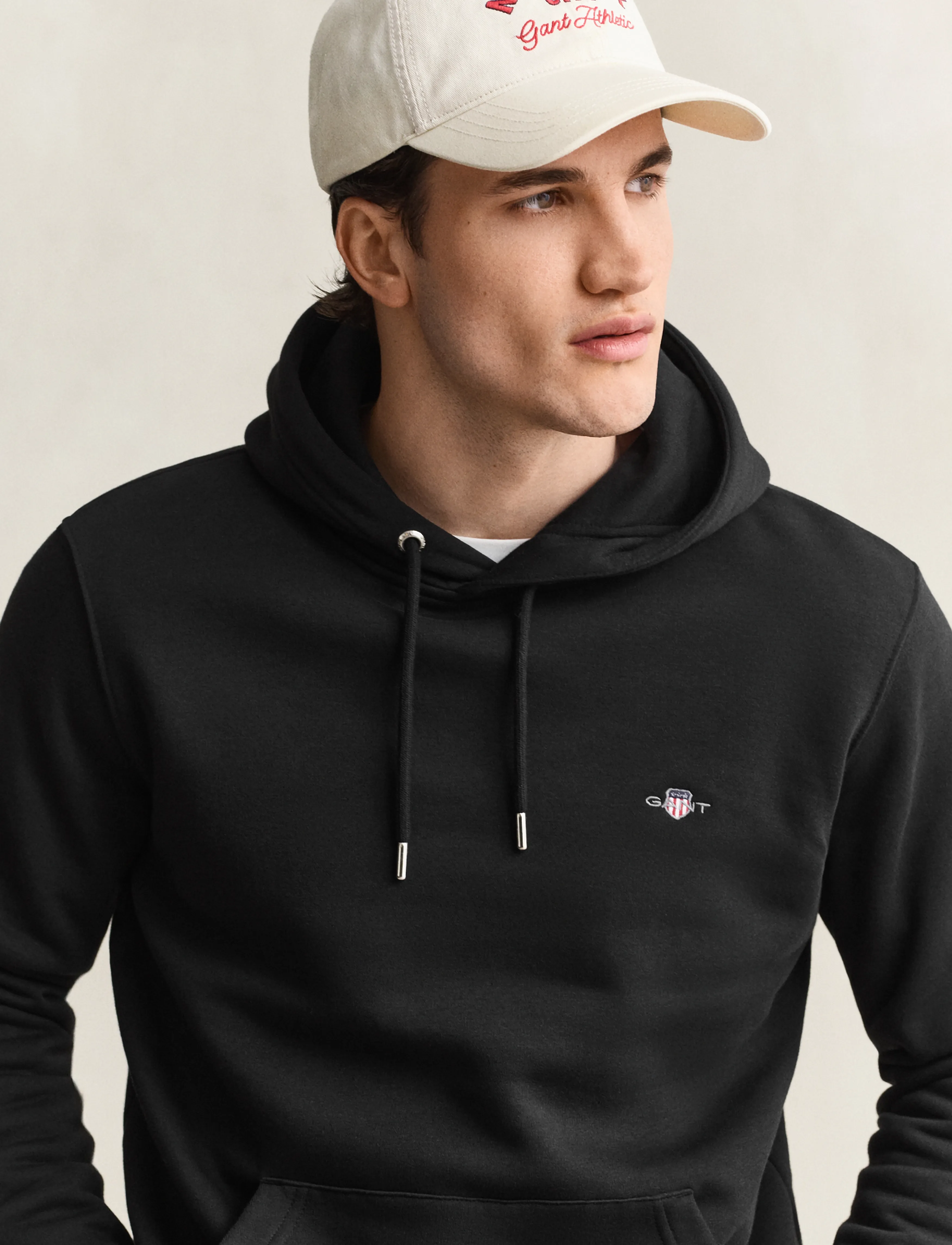 Gant - REG SHIELD HOODIE - kapuutsiga pusad - black - 4