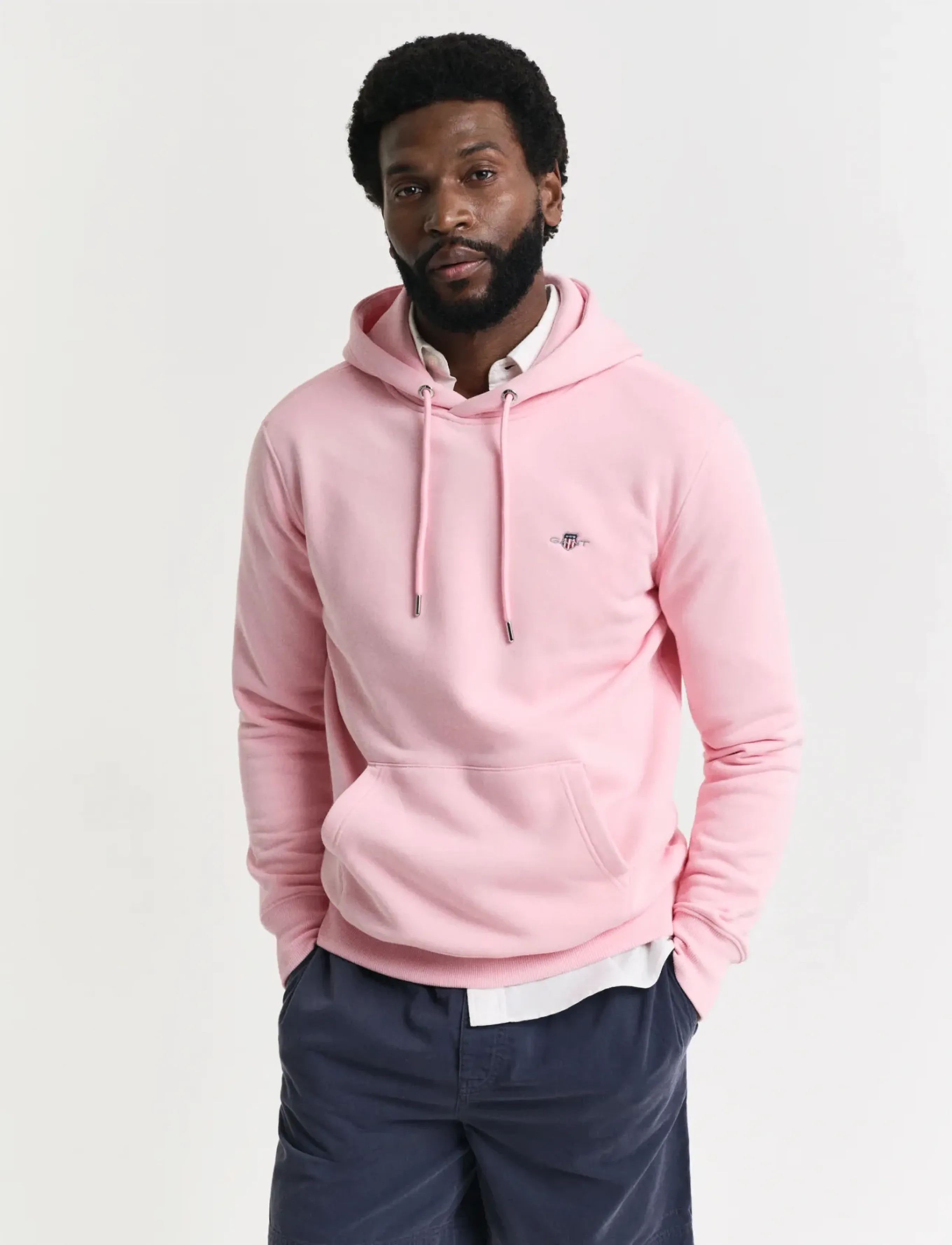 Gant REG SHIELD HOODIE - Kapuzenpullover - CALIFORNIA PINK / pink/rose