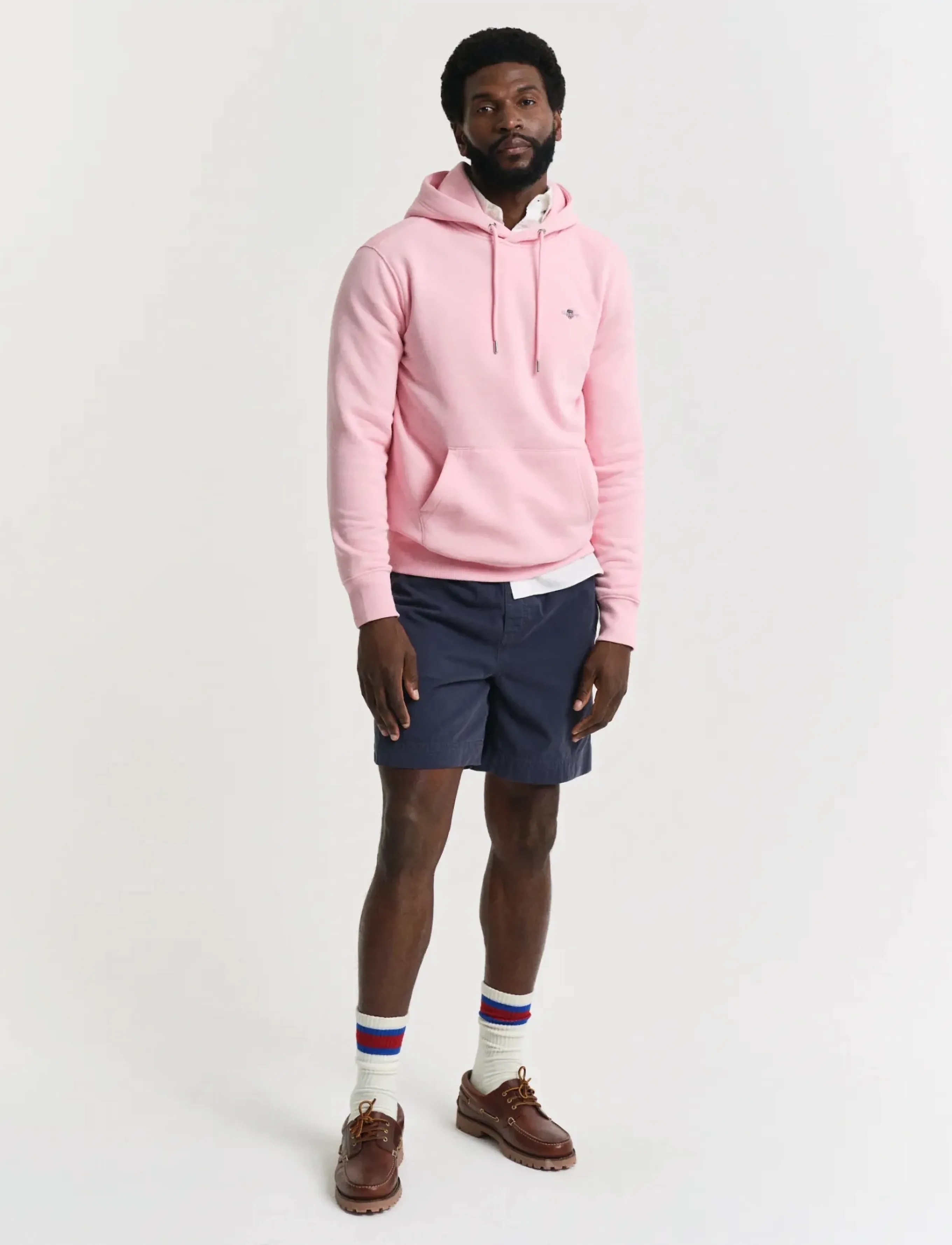 Gant - REG SHIELD HOODIE - kapuzenpullover - california pink - 5