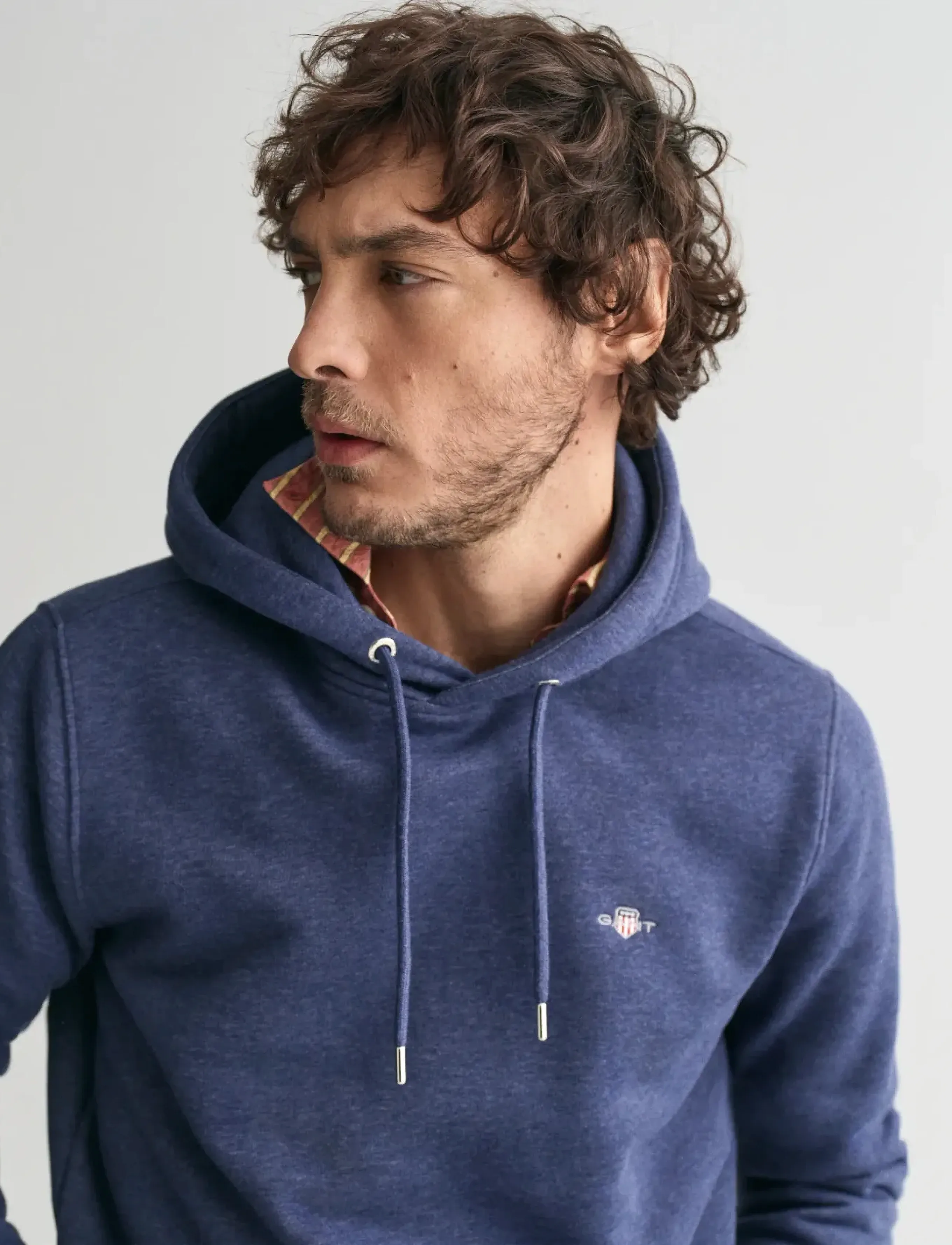 Gant - REG SHIELD HOODIE - kapuzenpullover - dark jeansblue melange - 4