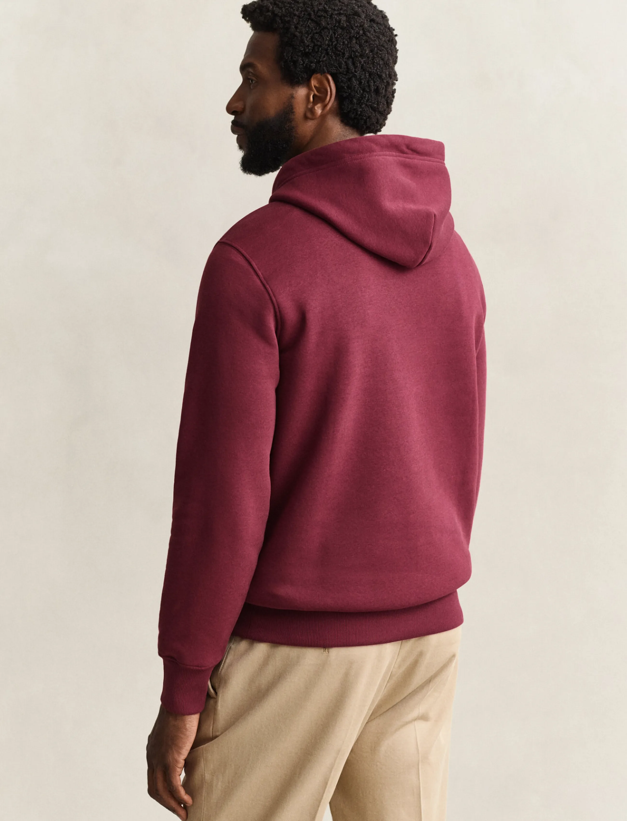 Gant - REG SHIELD HOODIE - hoodies - deep grape wine - 2