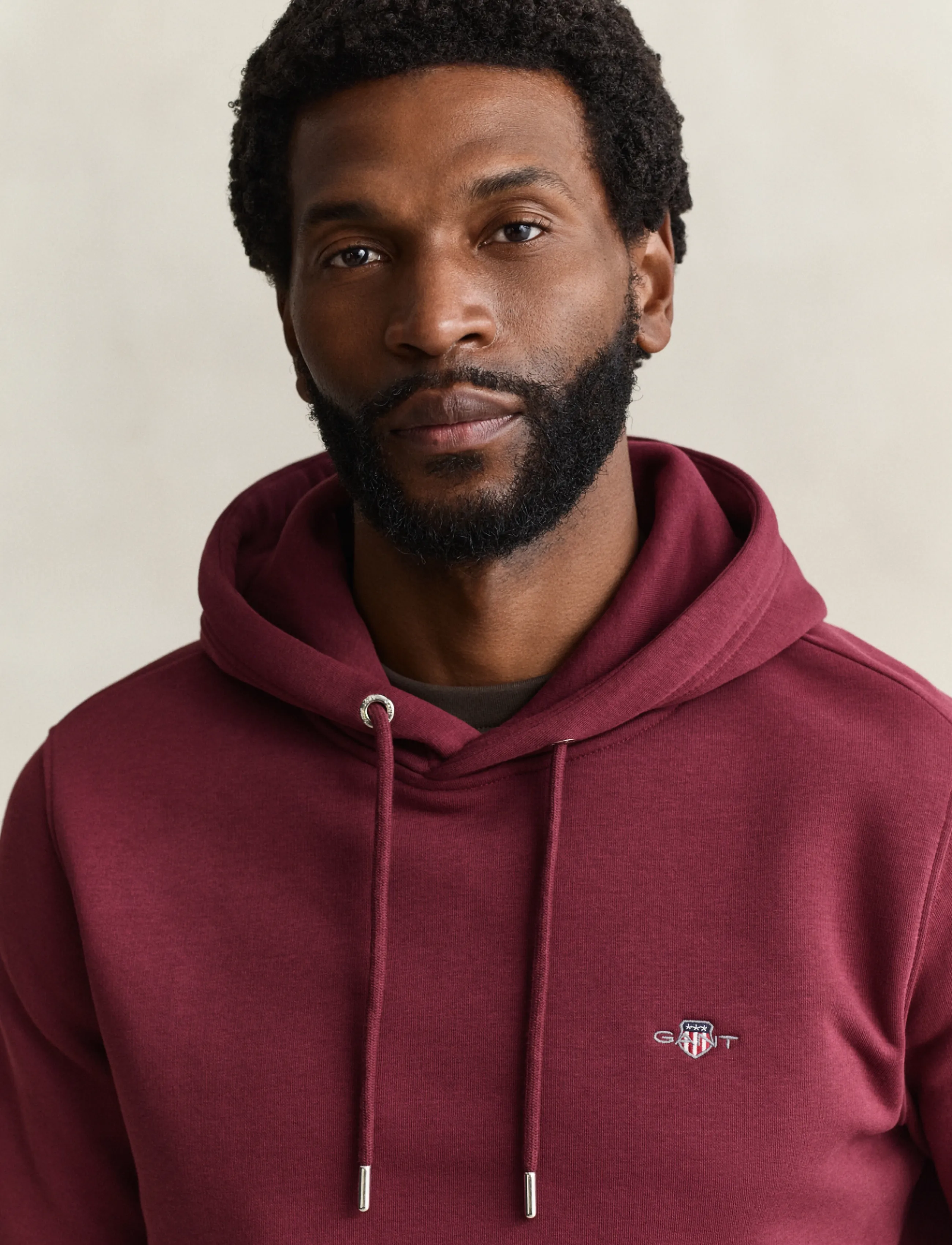 Gant - REG SHIELD HOODIE - hoodies - deep grape wine - 3