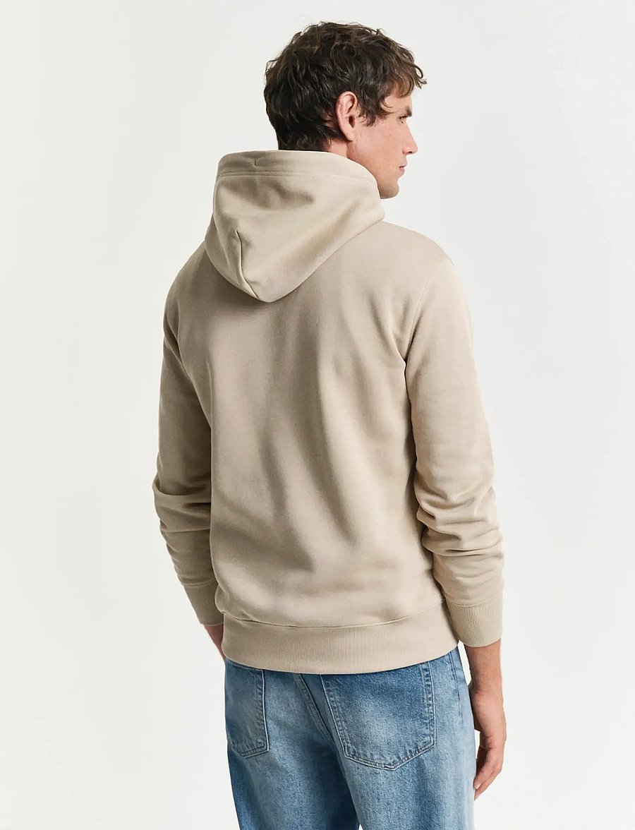 Gant - REG SHIELD HOODIE - kapuutsiga pusad - dry sand - 3