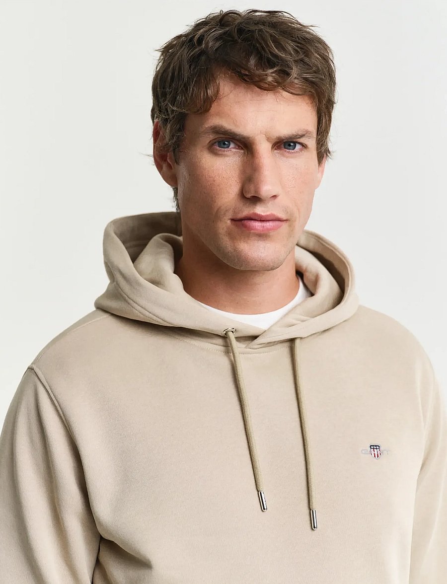 Gant - REG SHIELD HOODIE - kapuutsiga pusad - dry sand - 4