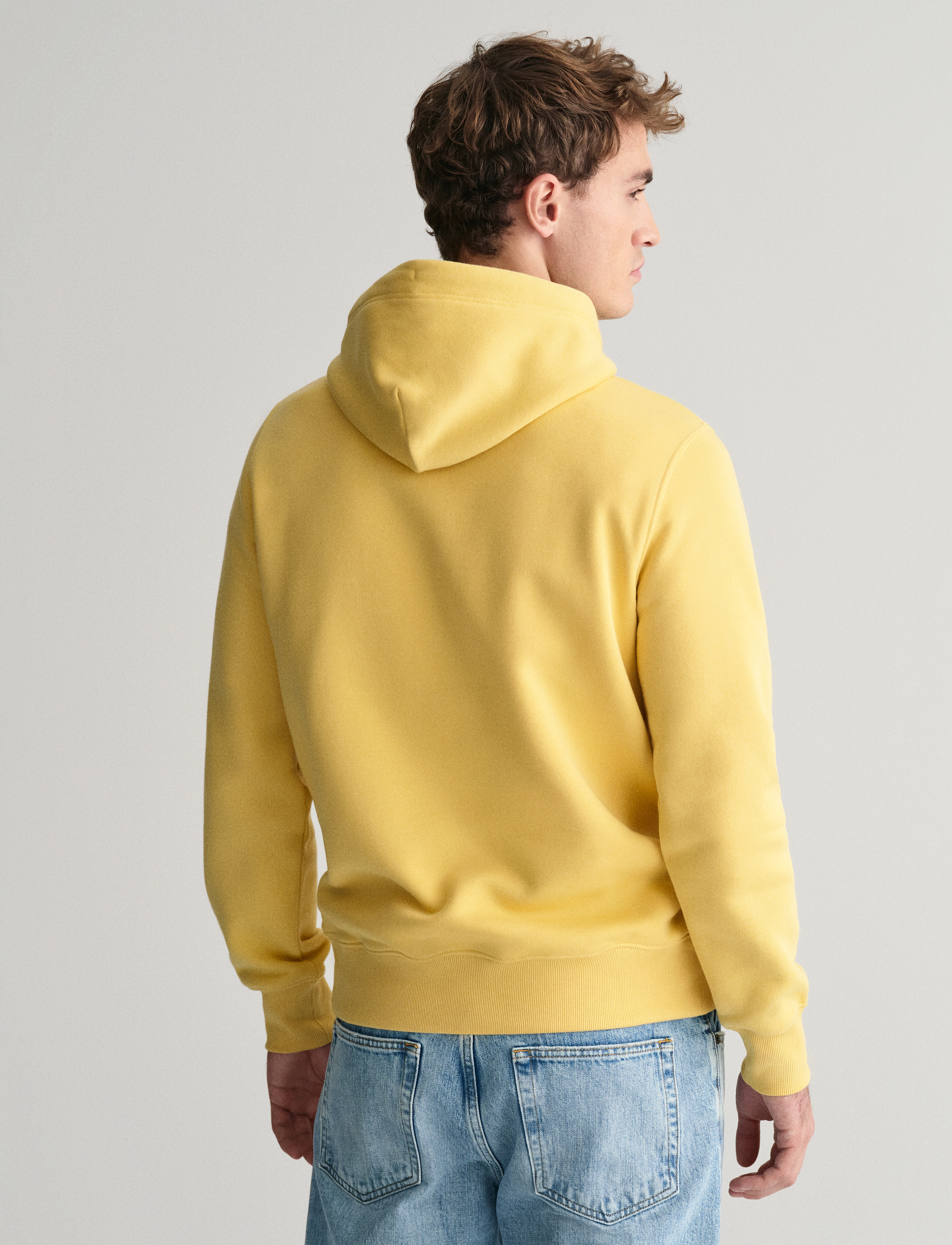 Gant - REG SHIELD HOODIE - hoodies - dusty yellow - 4