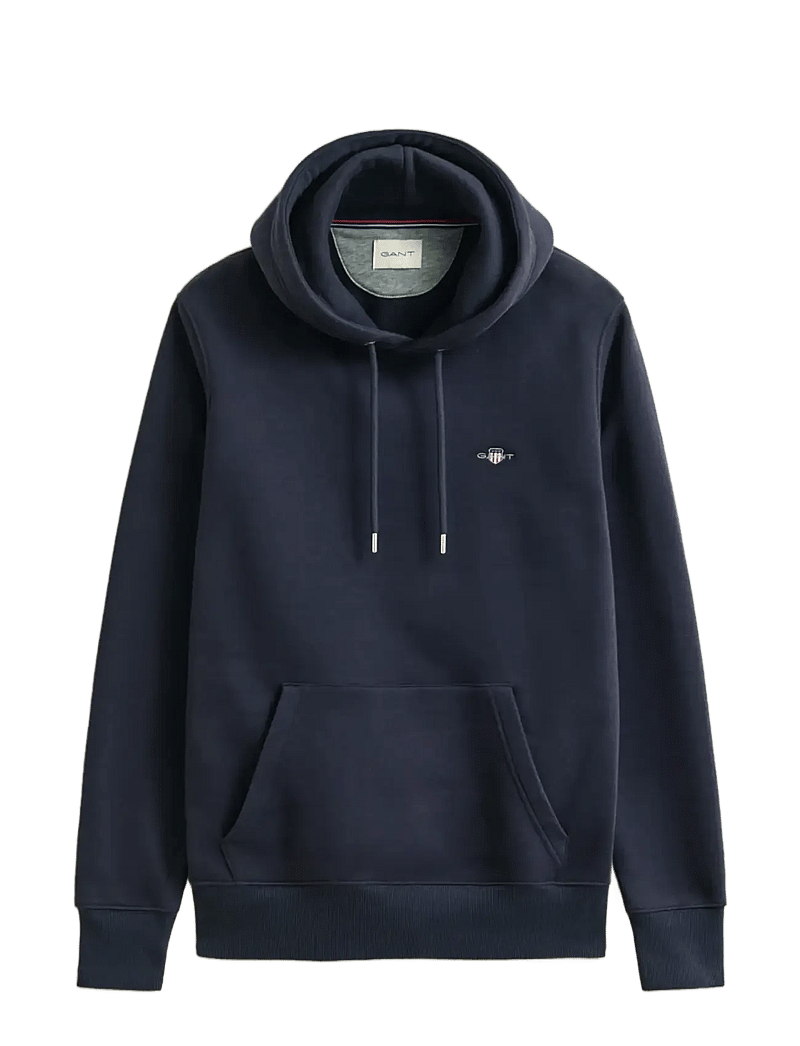 GANT - REG SHIELD HOODIE - hoodies - evening blue - 1