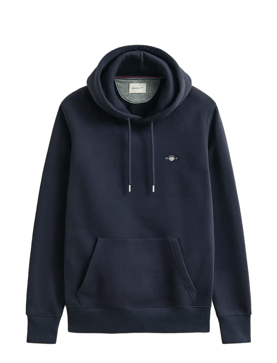 Gant - REG SHIELD HOODIE - kapuzenpullover - evening blue - 1