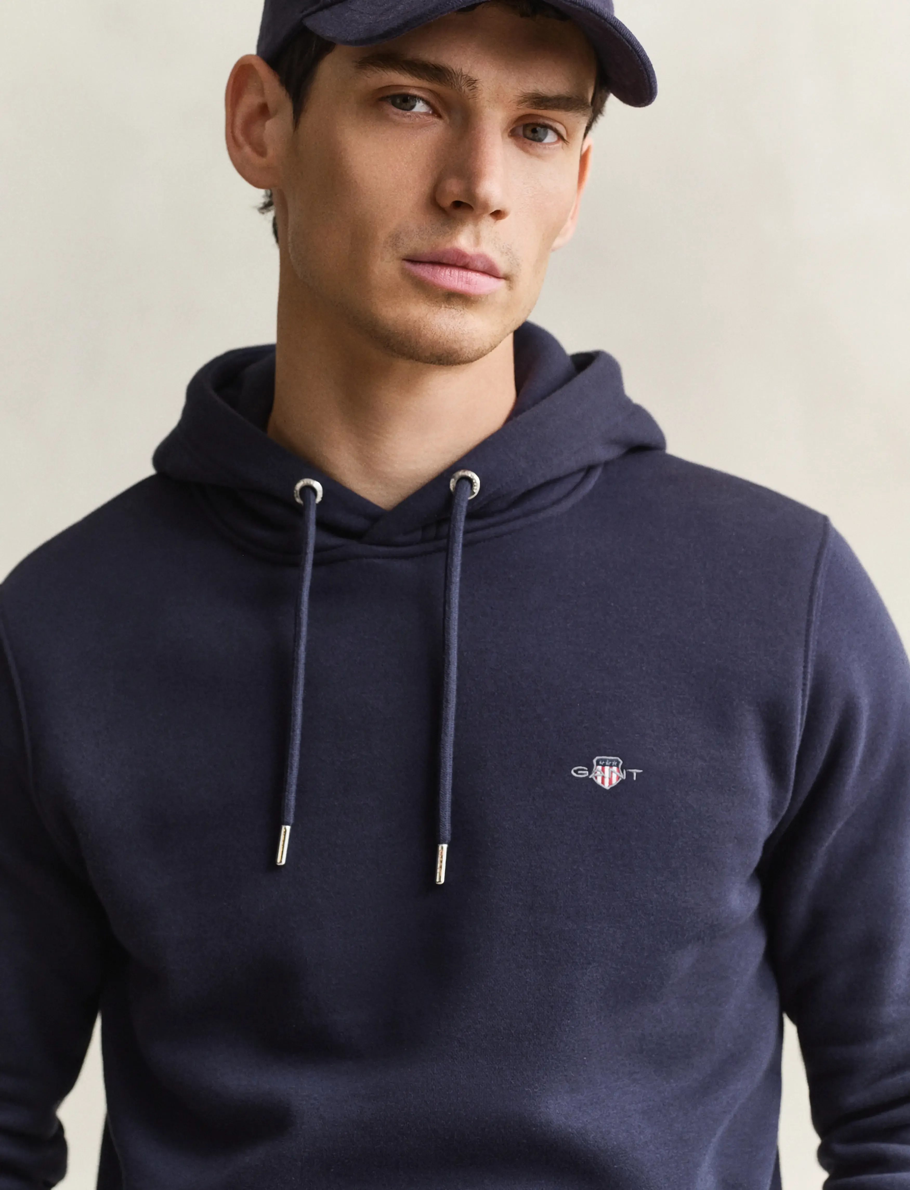 Gant - REG SHIELD HOODIE - hættetrøjer - evening blue - 5