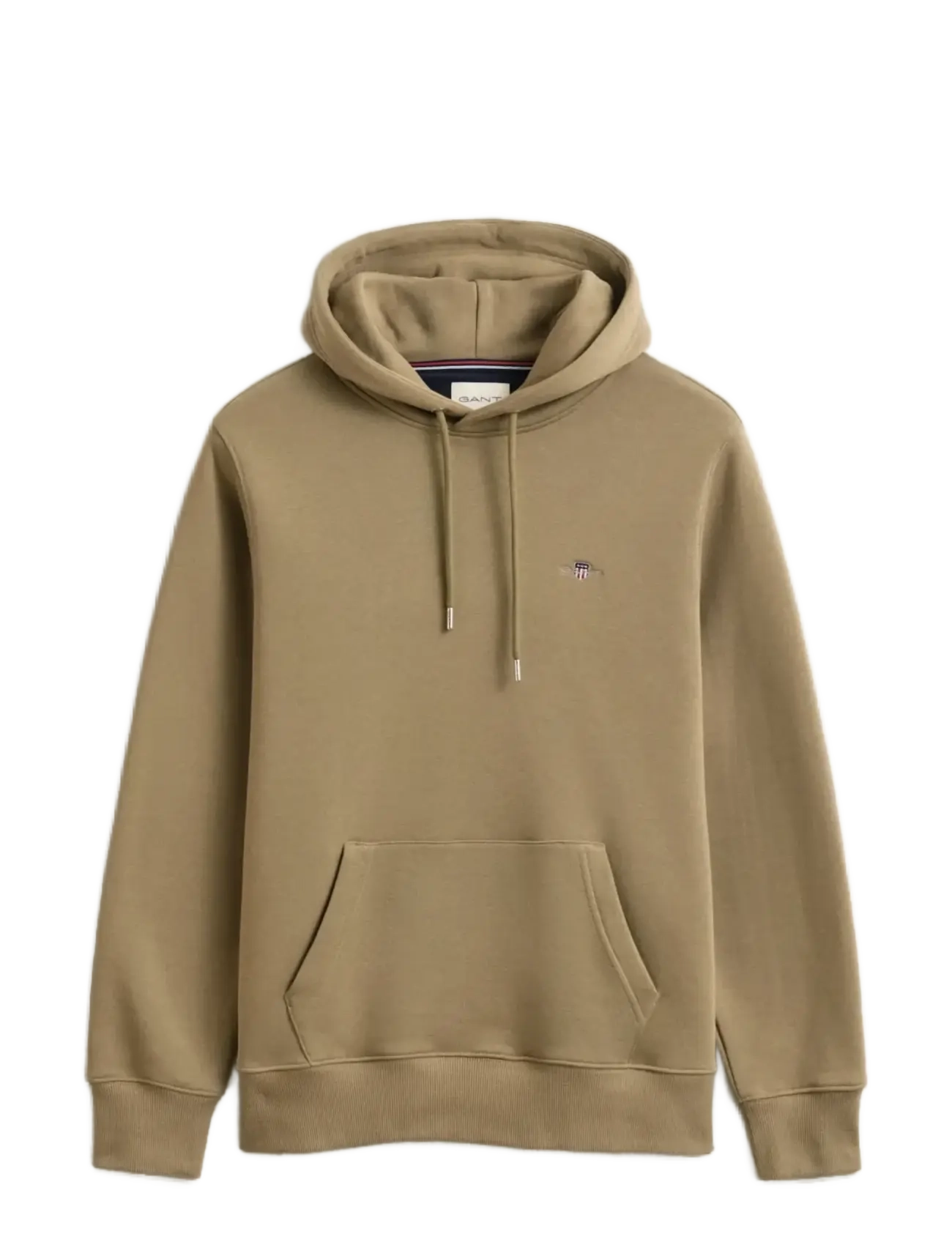 Gant - REG SHIELD HOODIE - hoodies - faded taupe - 1