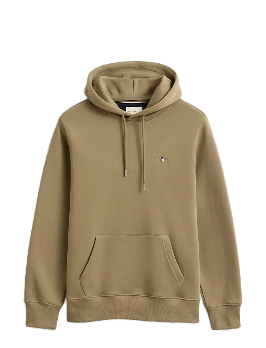 Gant - REG SHIELD HOODIE - džemperiai su gobtuvu - faded taupe - 1