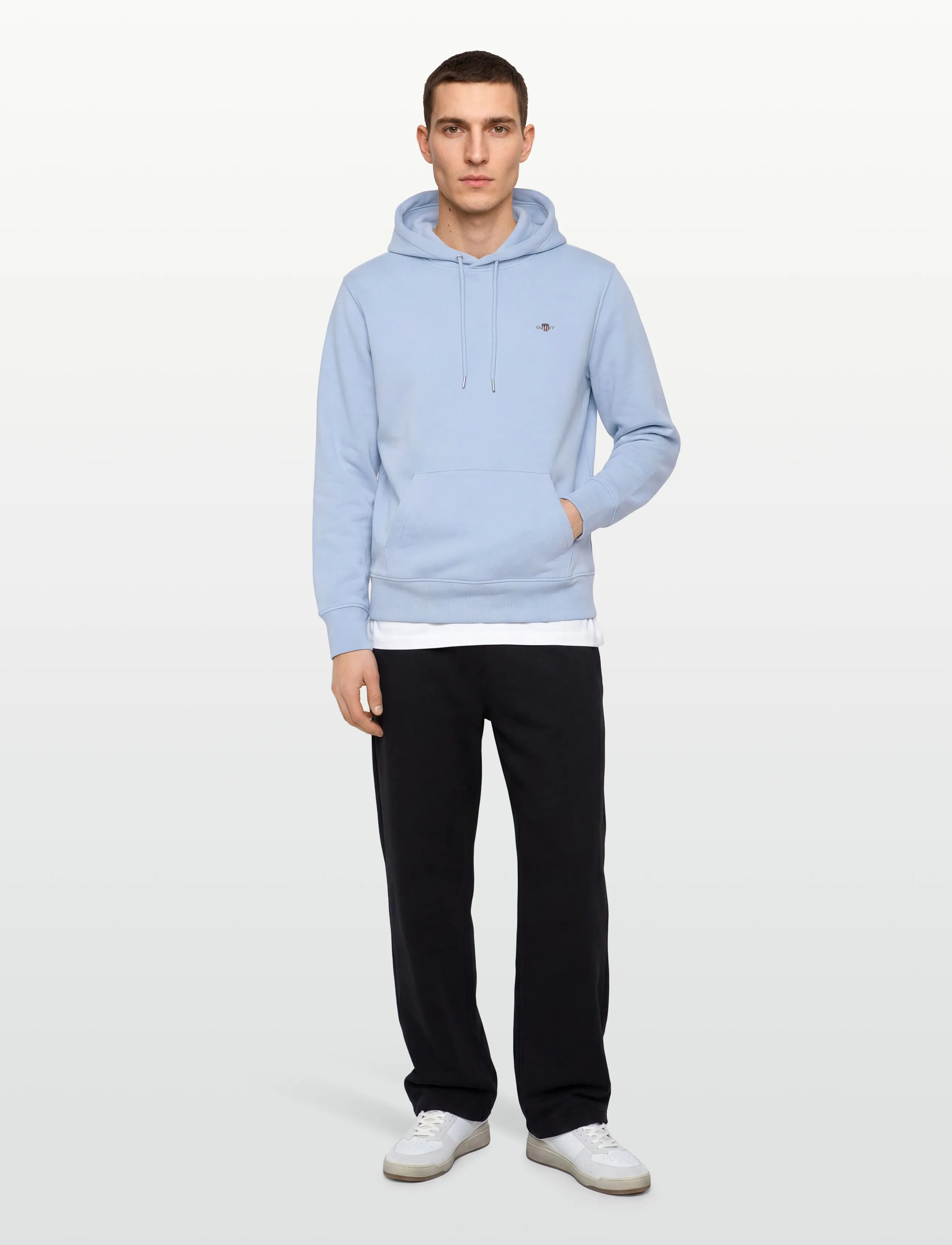 Gant REG SHIELD HOODIE - Gant - FRESH BLUE / blue