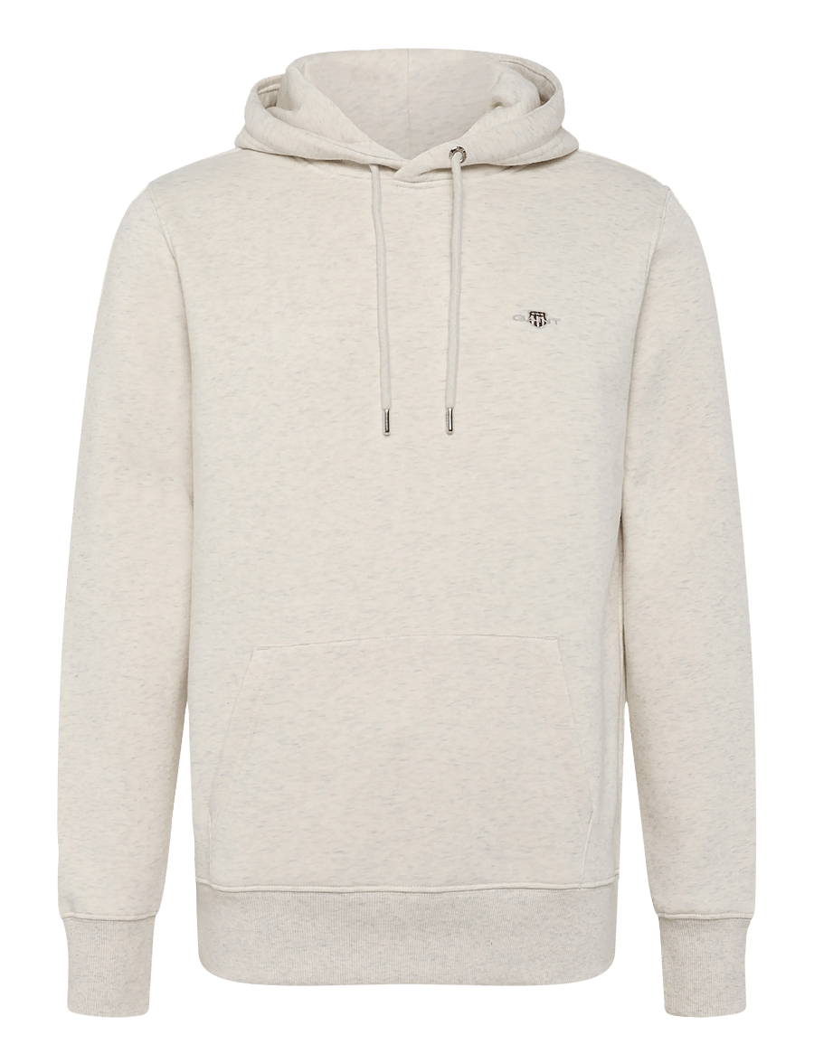 Gant - REG SHIELD HOODIE - hoodies - glacier melange - 1