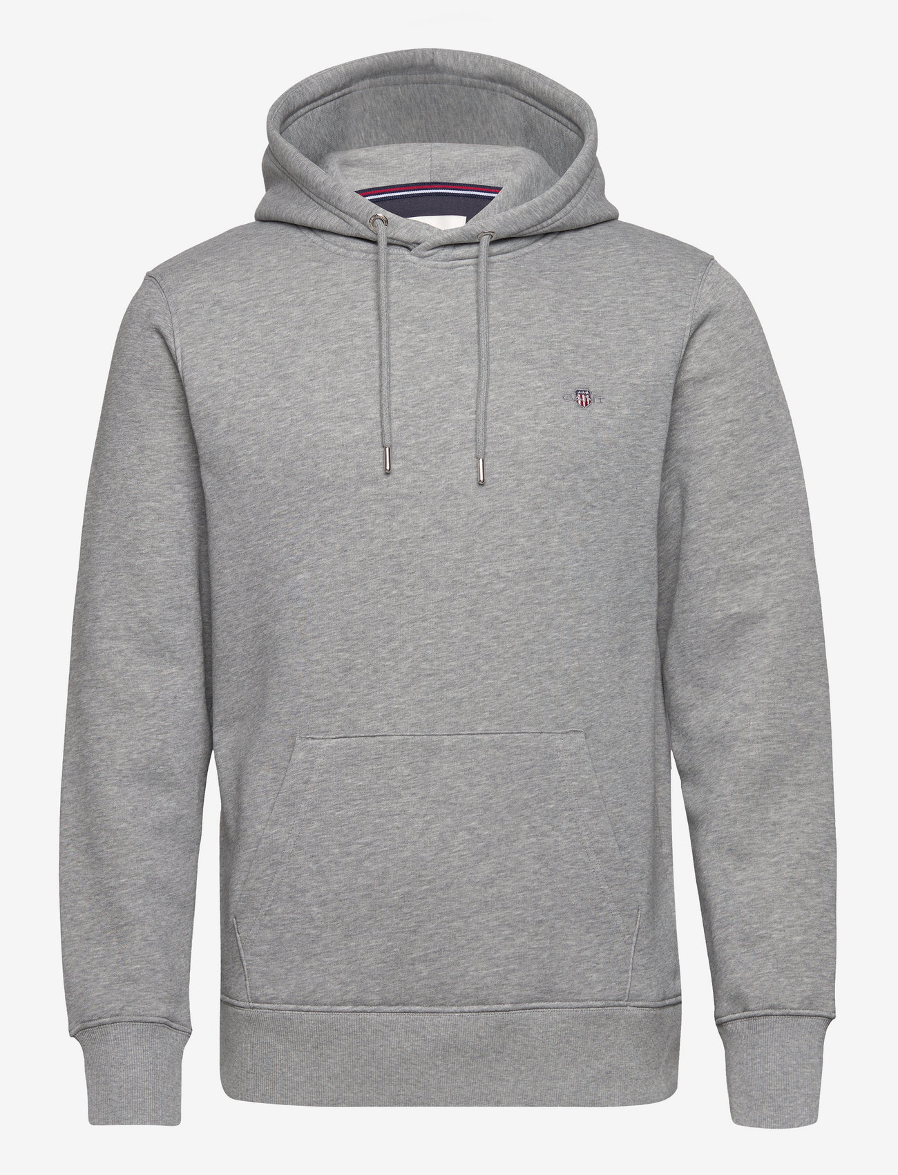 GANT - REG SHIELD HOODIE - hættetrøjer - grey melange - 1