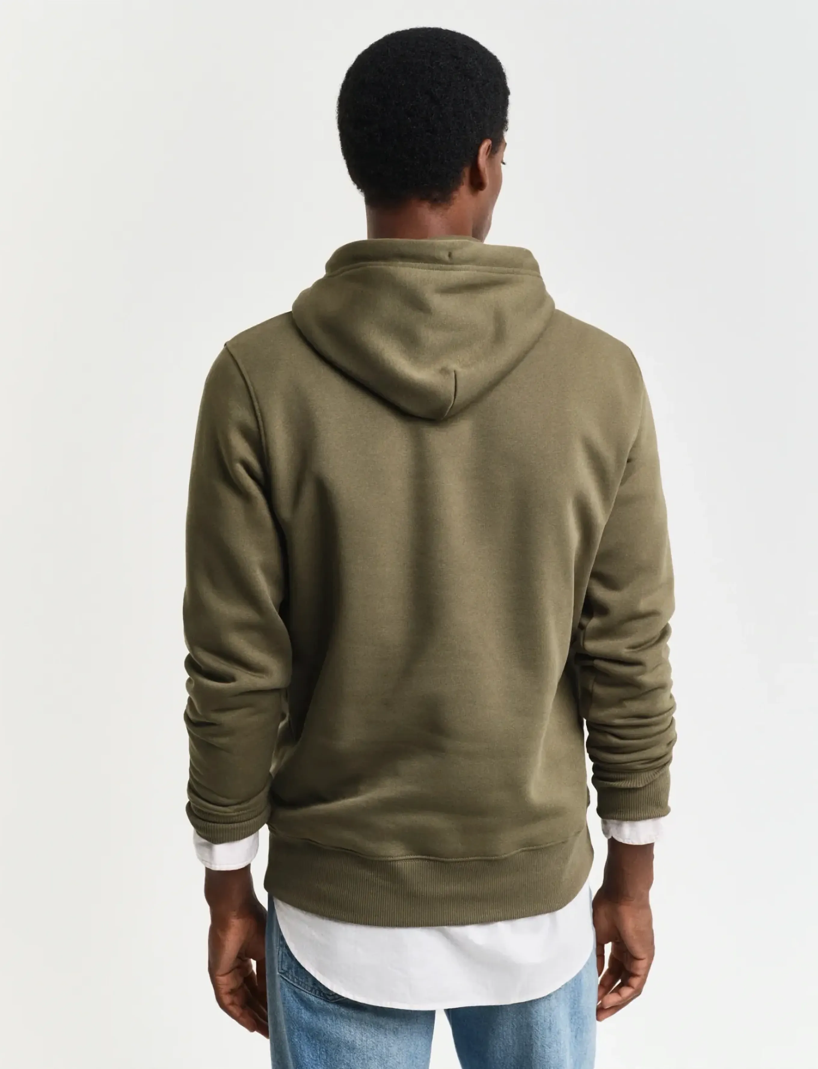 Gant - REG SHIELD HOODIE - sweatshirts - juniper green - 3