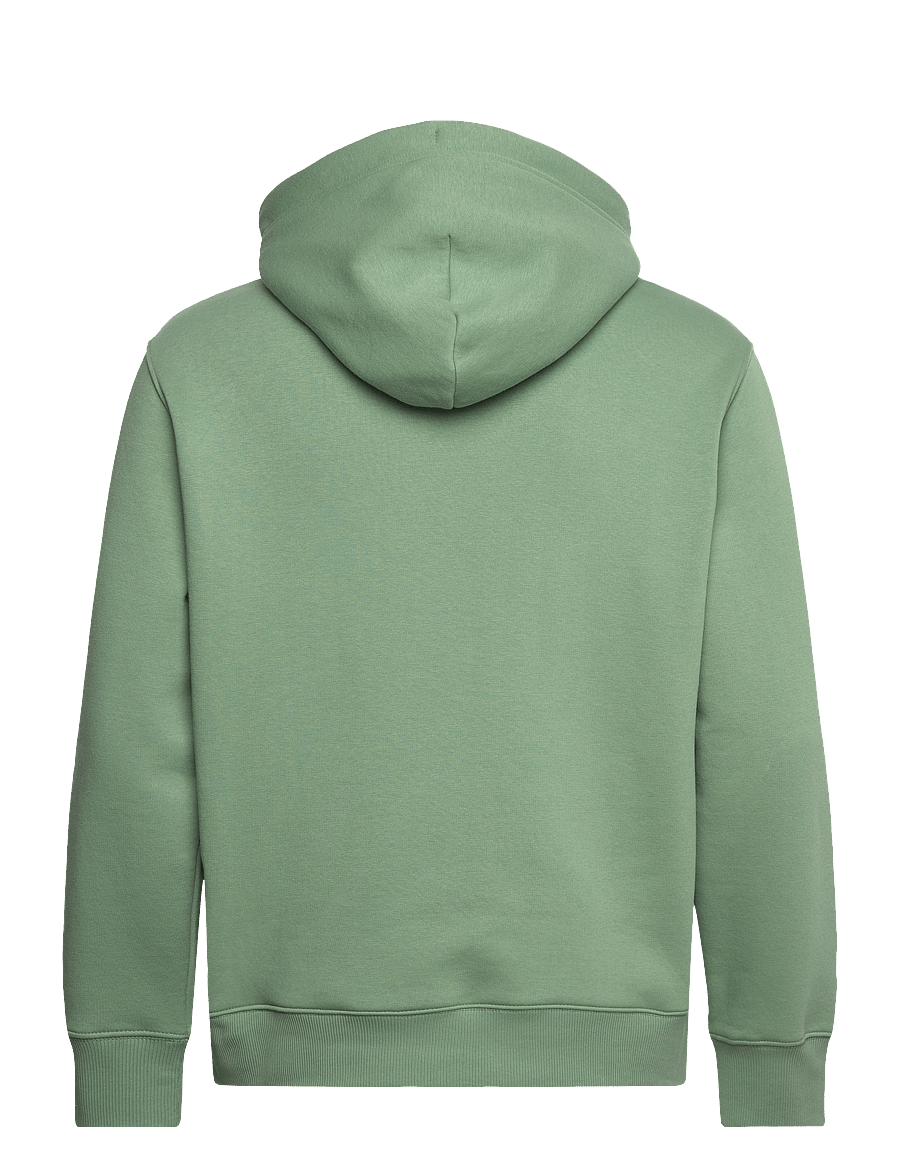 Gant - REG SHIELD HOODIE - kapuutsiga pusad - kalamata green - 2