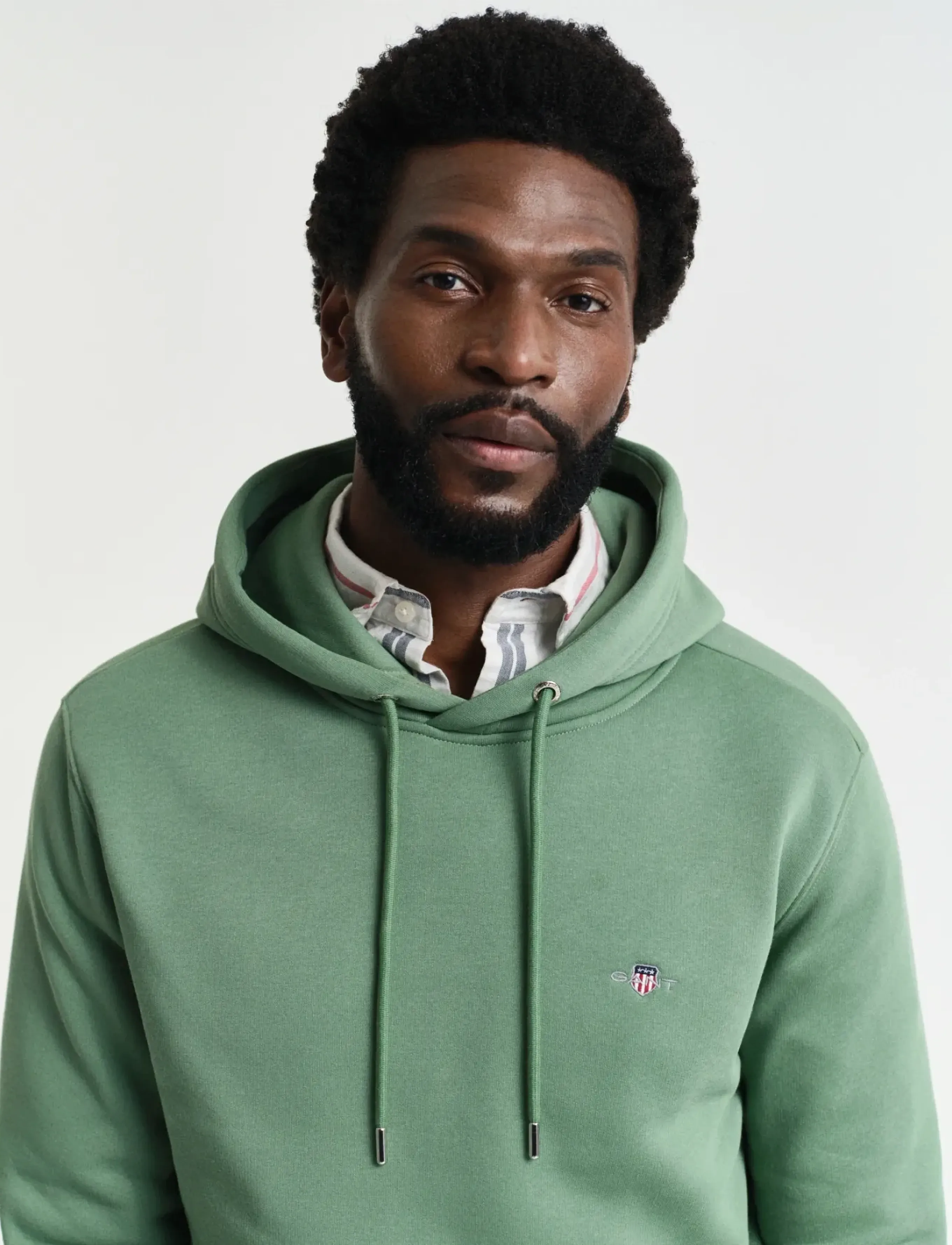 Gant - REG SHIELD HOODIE - džemperiai su gobtuvu - kalamata green - 4