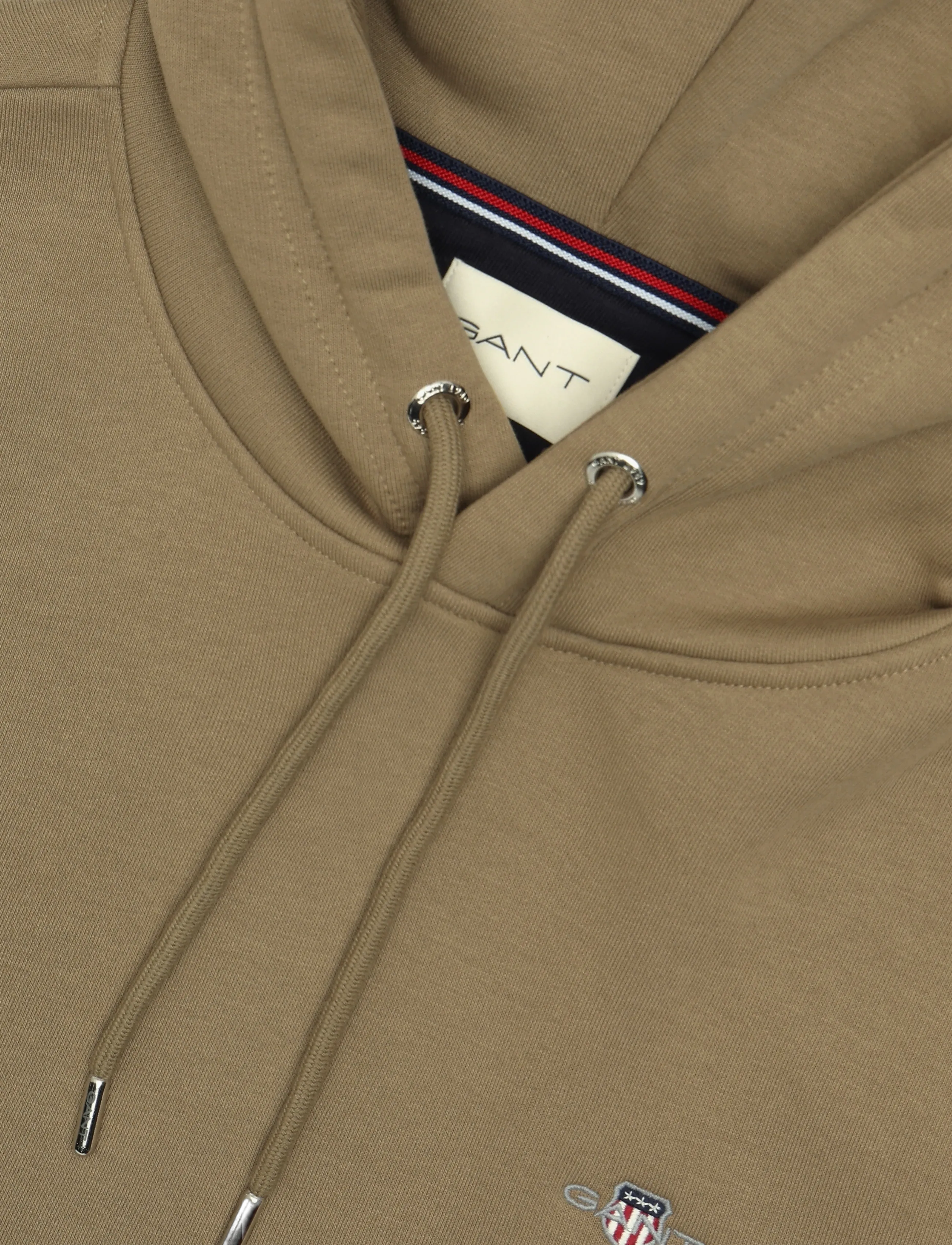 Gant - REG SHIELD HOODIE - kapuzenpullover - light taupe - 5