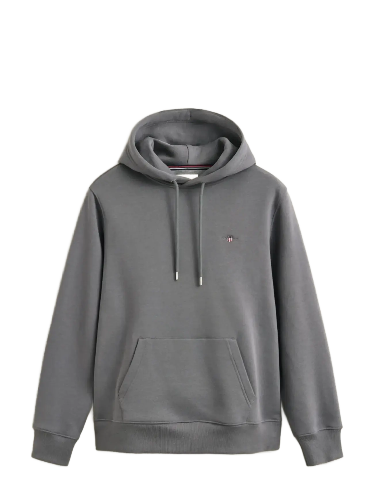 Gant - REG SHIELD HOODIE - kapuzenpullover - mid grey - 1