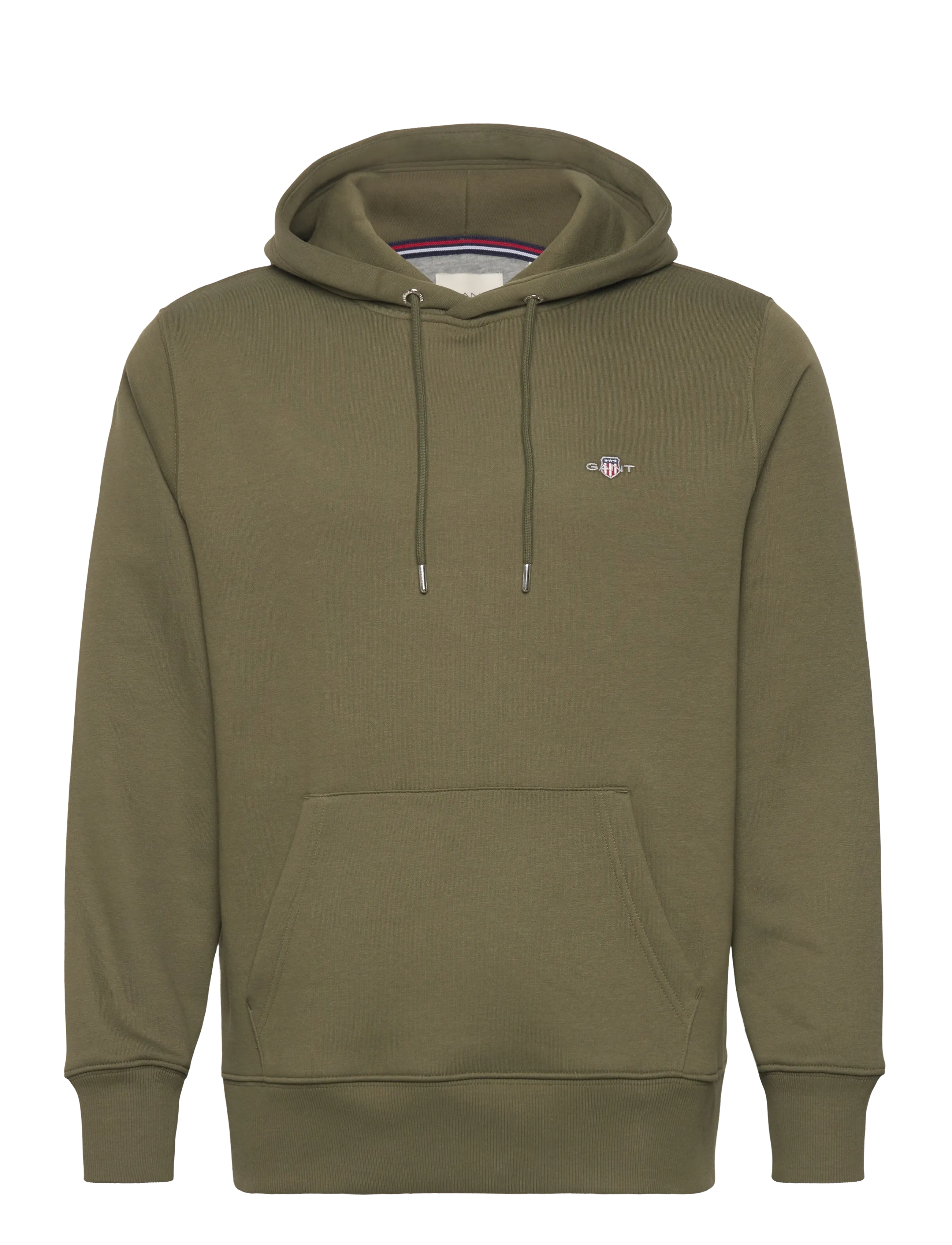 Gant REG SHIELD HOODIE - Gant - MOSS GREEN / grey