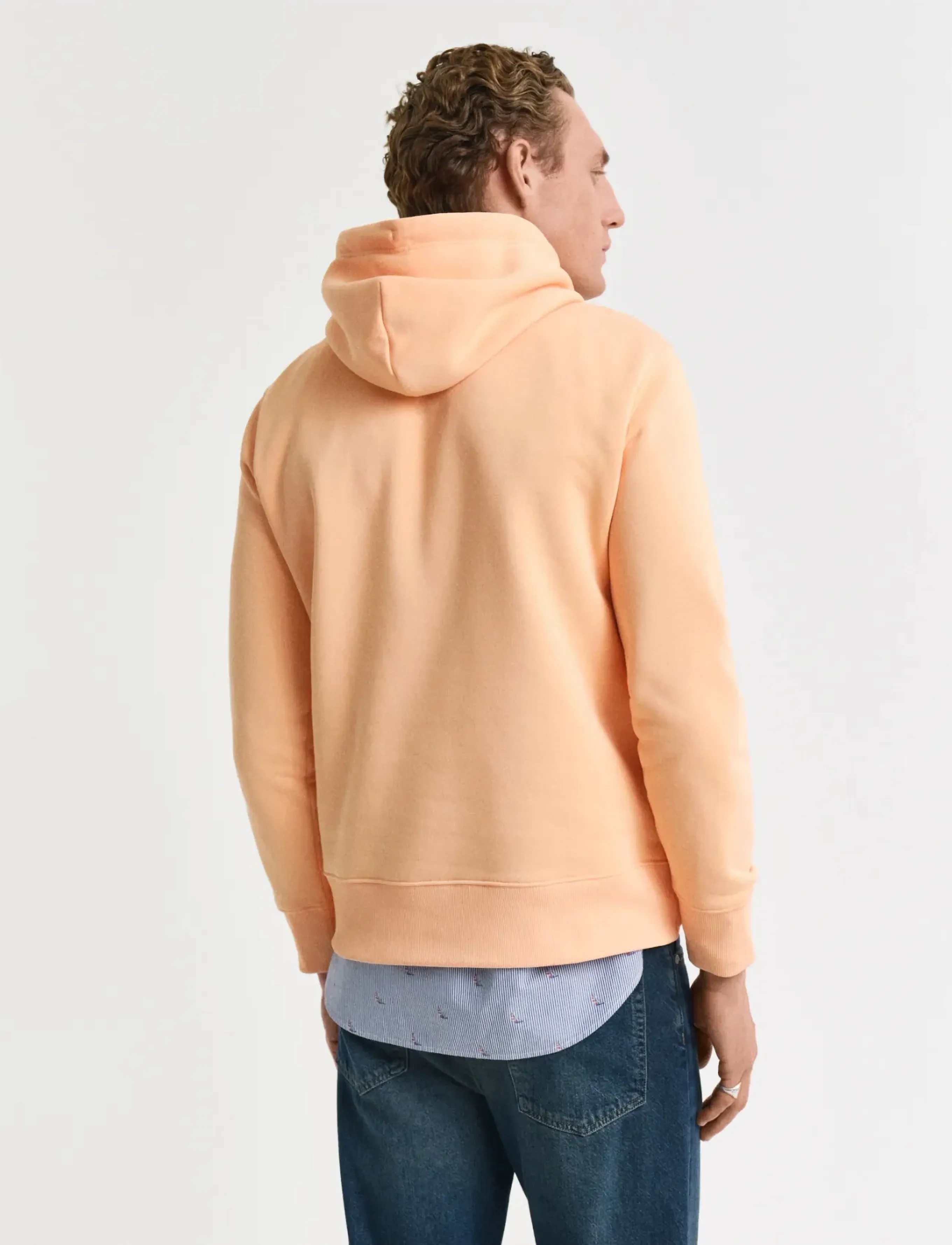 Gant - REG SHIELD HOODIE - kapuutsiga dressipluusid - peachy orange - 3