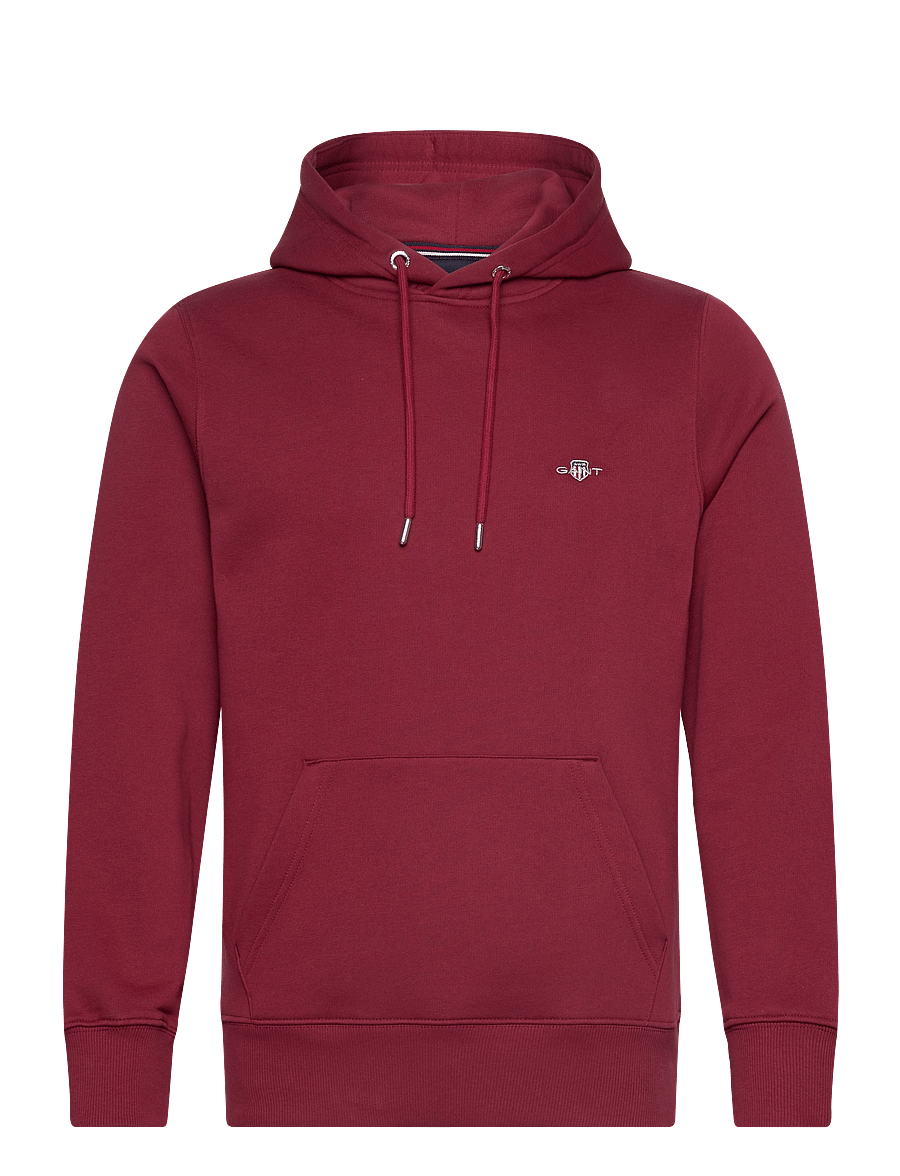 Gant - REG SHIELD HOODIE - hættetrøjer - plumped red - 0