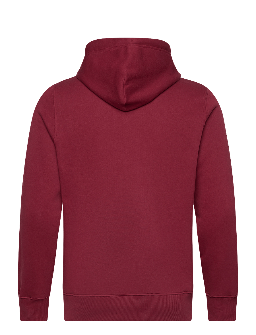 Gant - REG SHIELD HOODIE - hættetrøjer - plumped red - 1