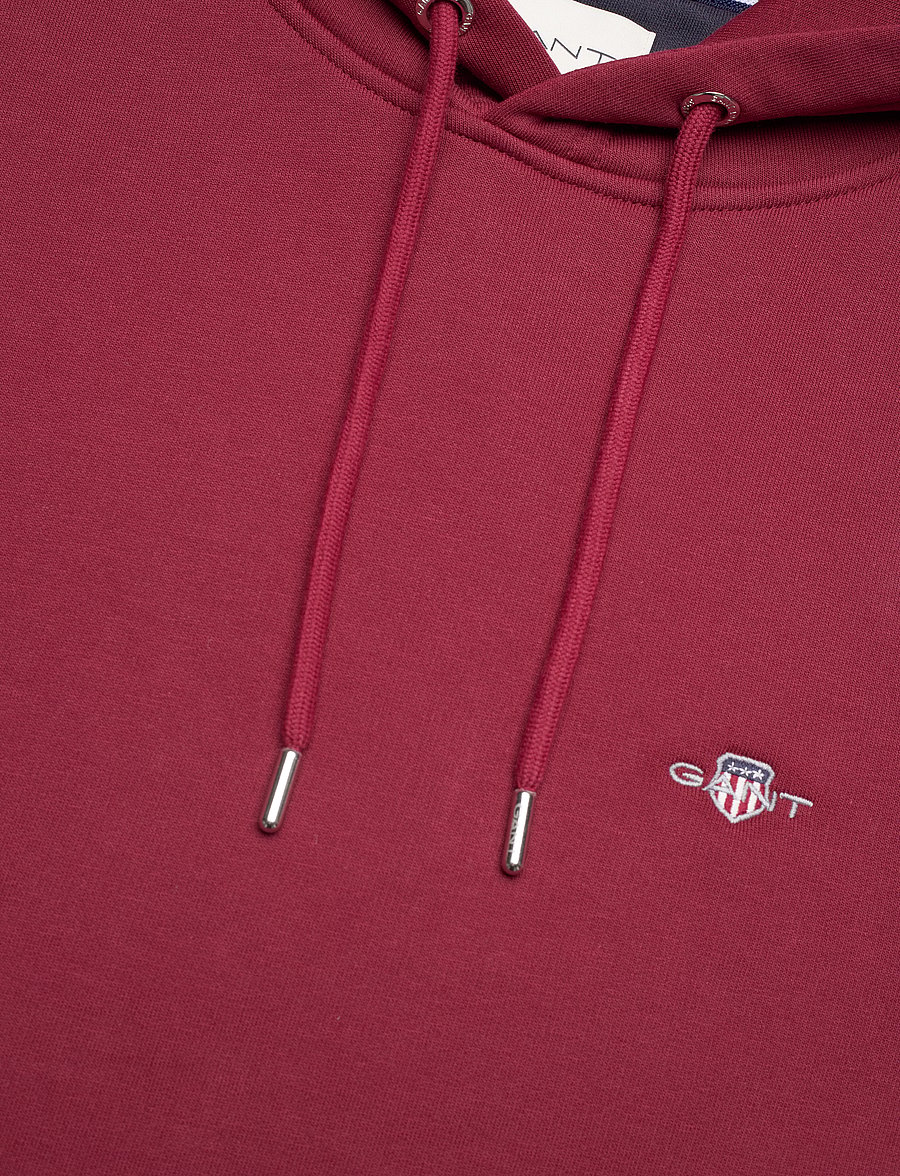 Gant - REG SHIELD HOODIE - hættetrøjer - plumped red - 2