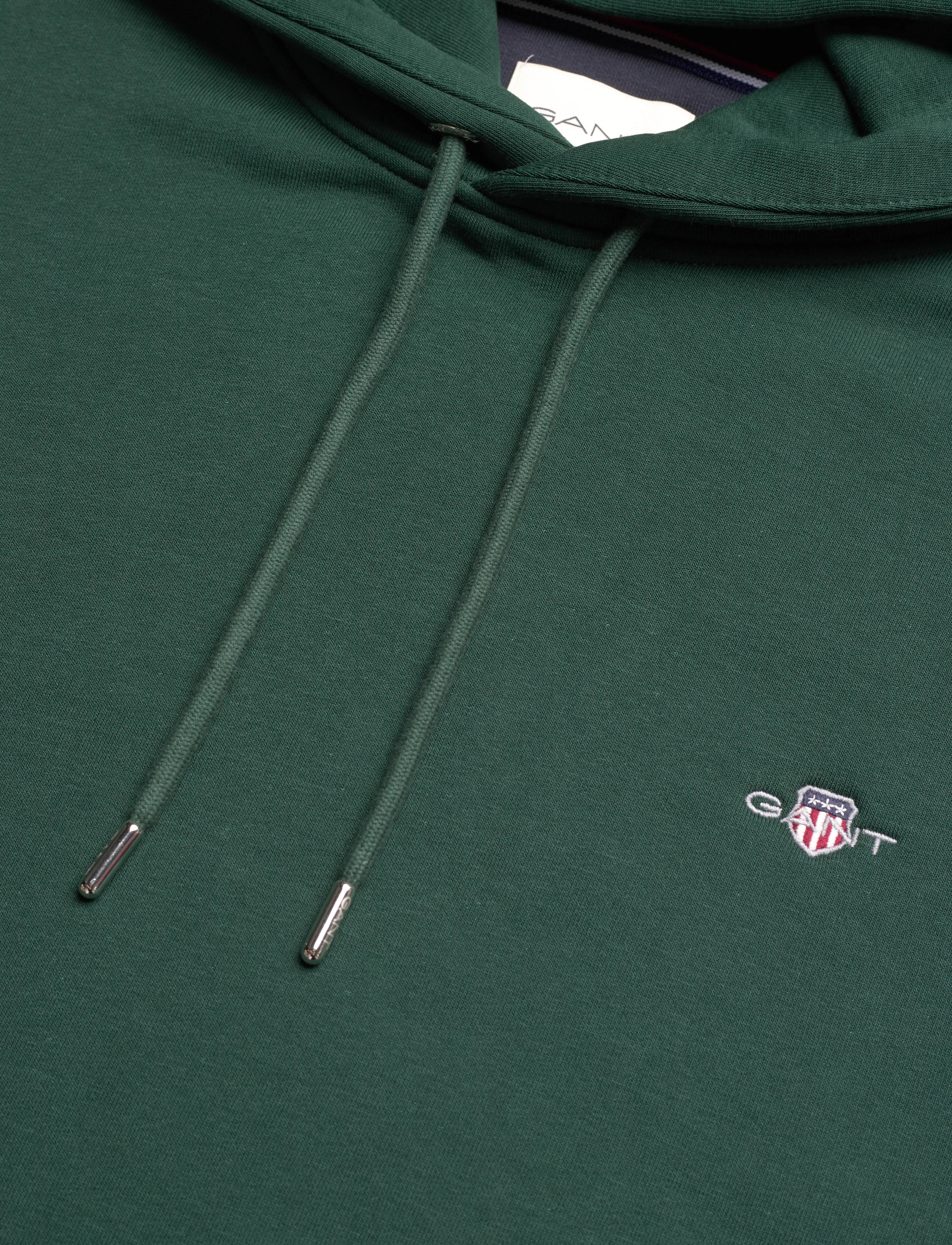 Gant - REG SHIELD HOODIE - hættetrøjer - tartan green - 4