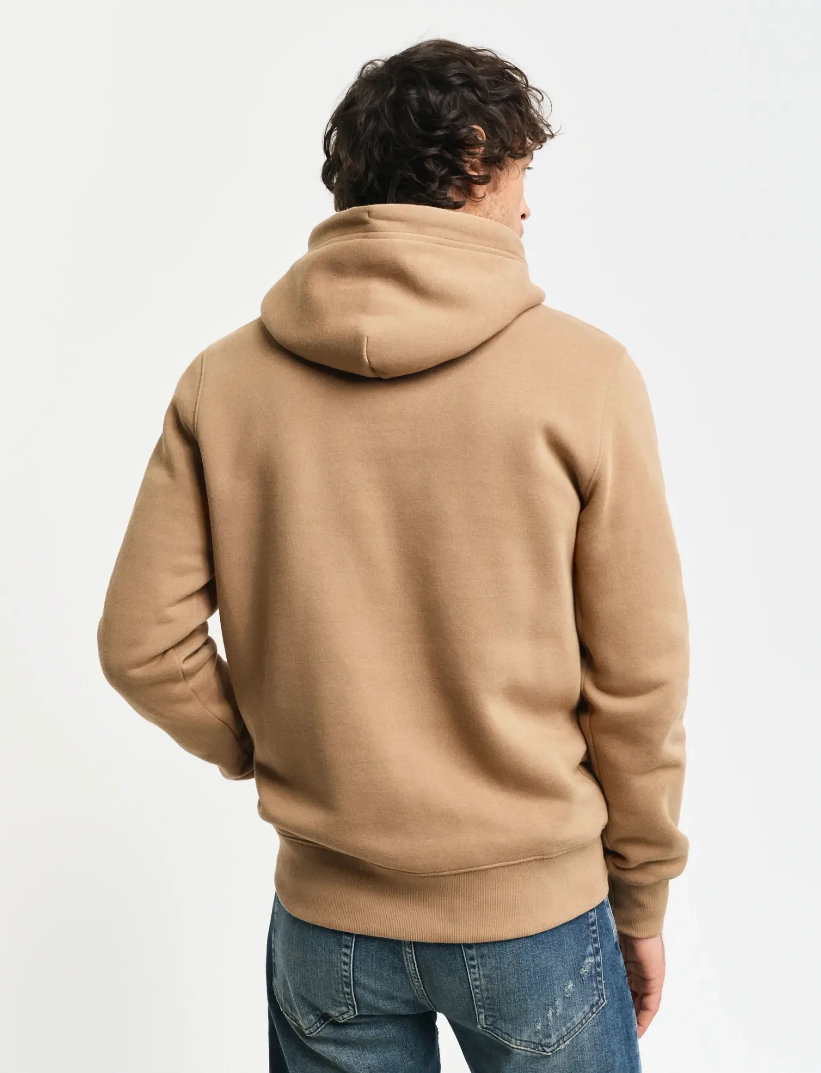 Gant - REG SHIELD HOODIE - kapuutsiga dressipluusid - warm khaki - 3