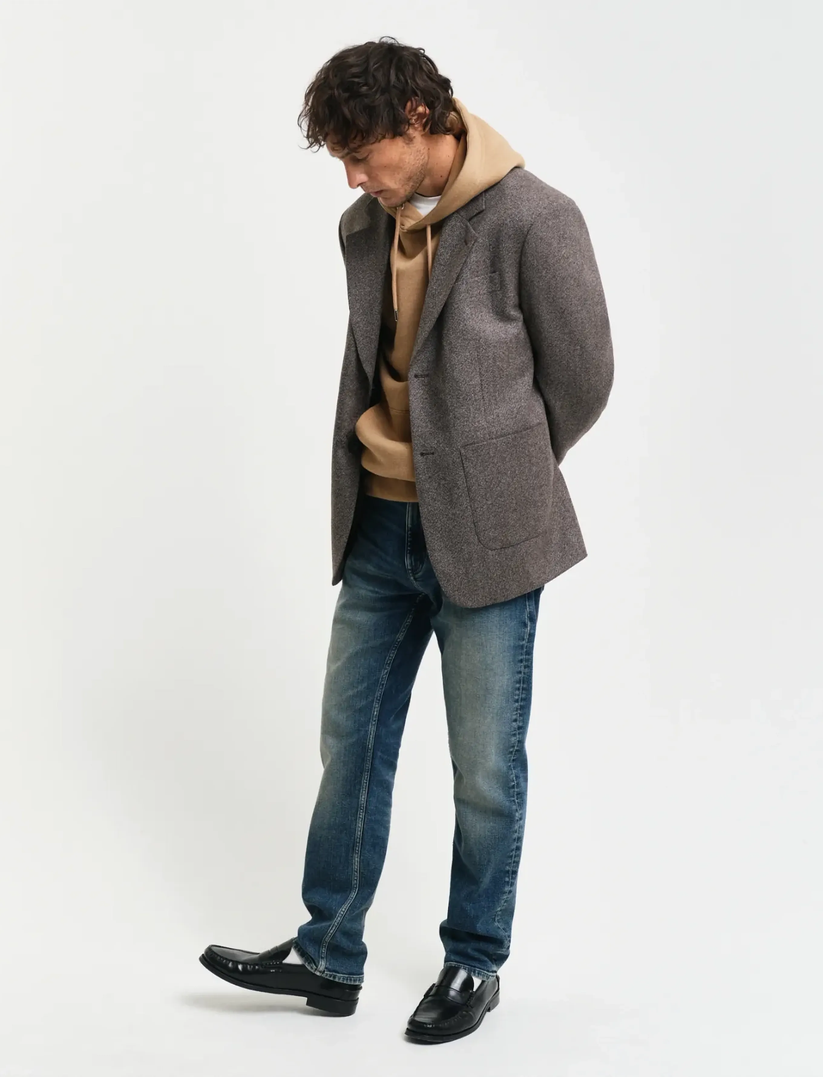 Gant - REG SHIELD HOODIE - kapuutsiga dressipluusid - warm khaki - 5