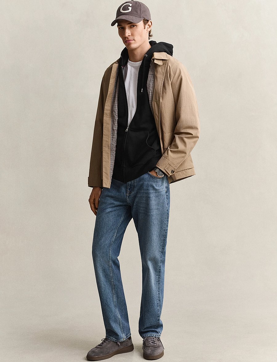 Gant - REG SHIELD FULL ZIP HOODIE - kapuzenpullover - black - 4