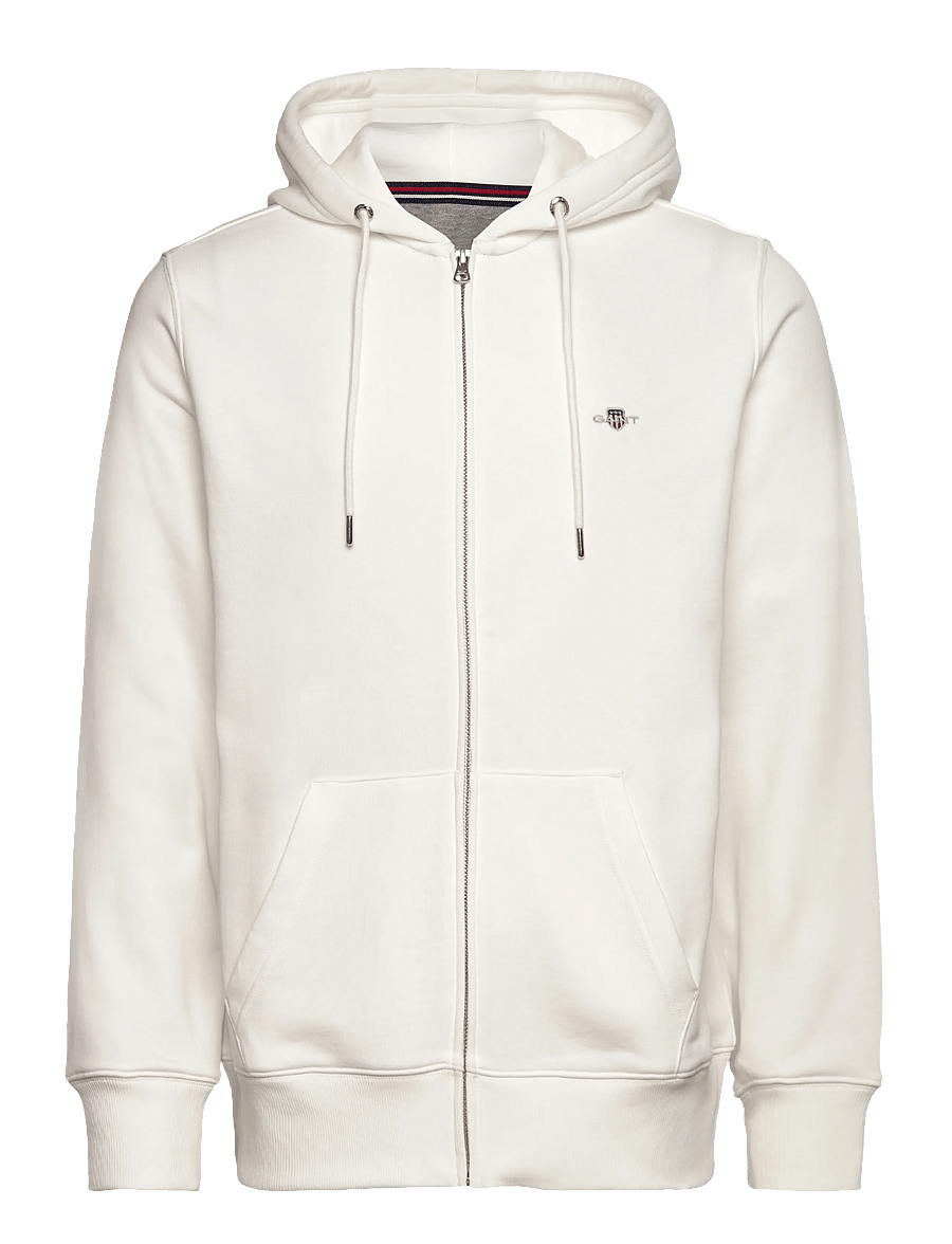 Gant - REG SHIELD FULL ZIP HOODIE - sweats à capuche - eggshell - 0