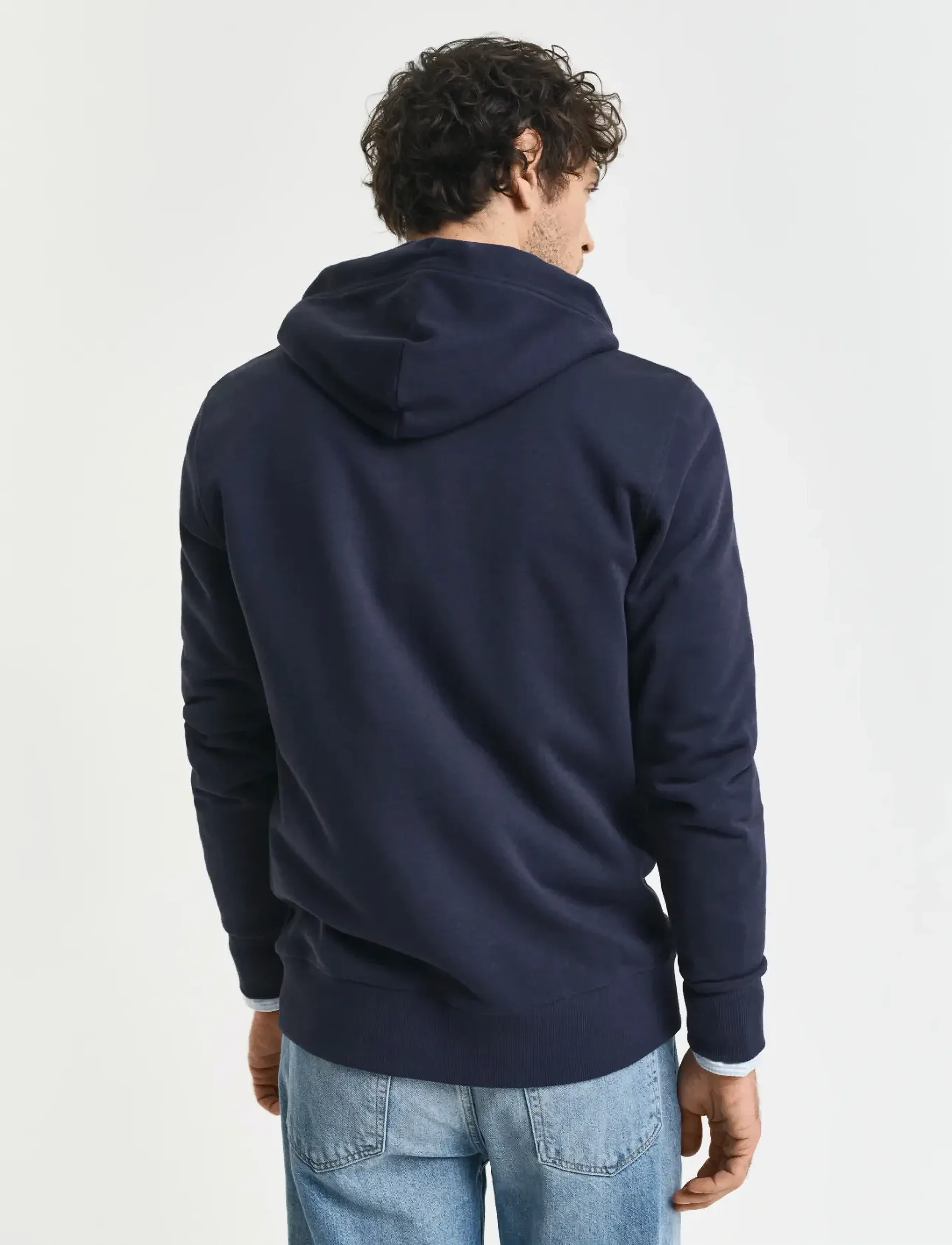 Gant - REG SHIELD FULL ZIP HOODIE - hættetrøjer - evening blue - 2
