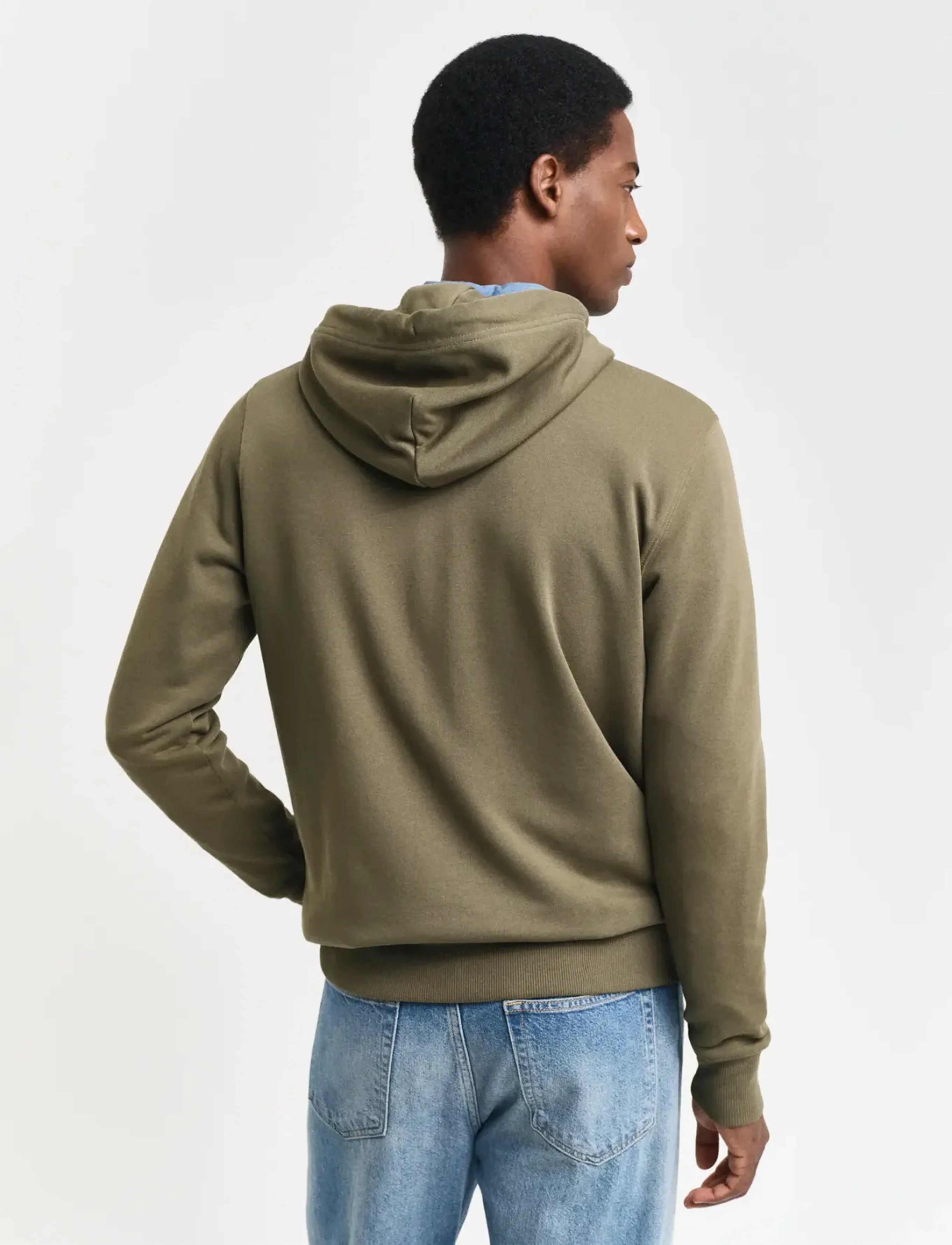 Gant - REG SHIELD FULL ZIP HOODIE - hoodies - juniper green - 3