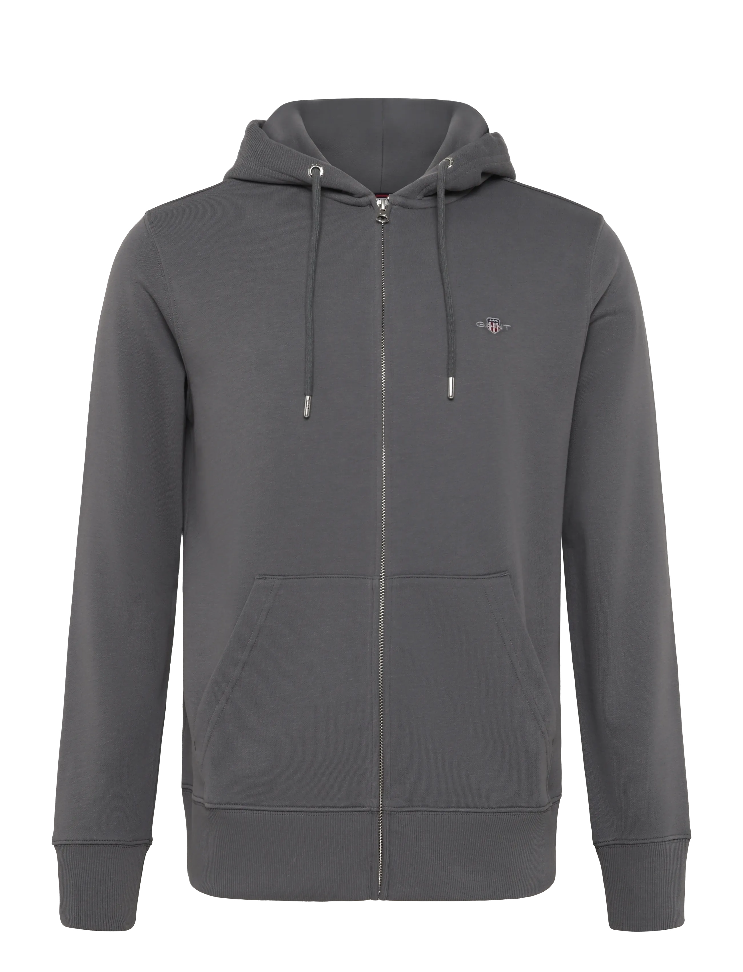 Gant REG SHIELD FULL ZIP HOODIE - Gant - MID GREY / grey