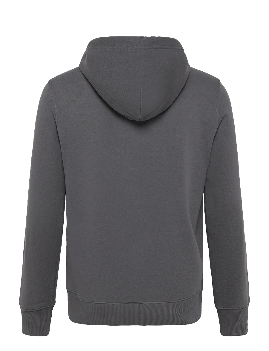 Gant - REG SHIELD FULL ZIP HOODIE - kapuzenpullover - mid grey - 1