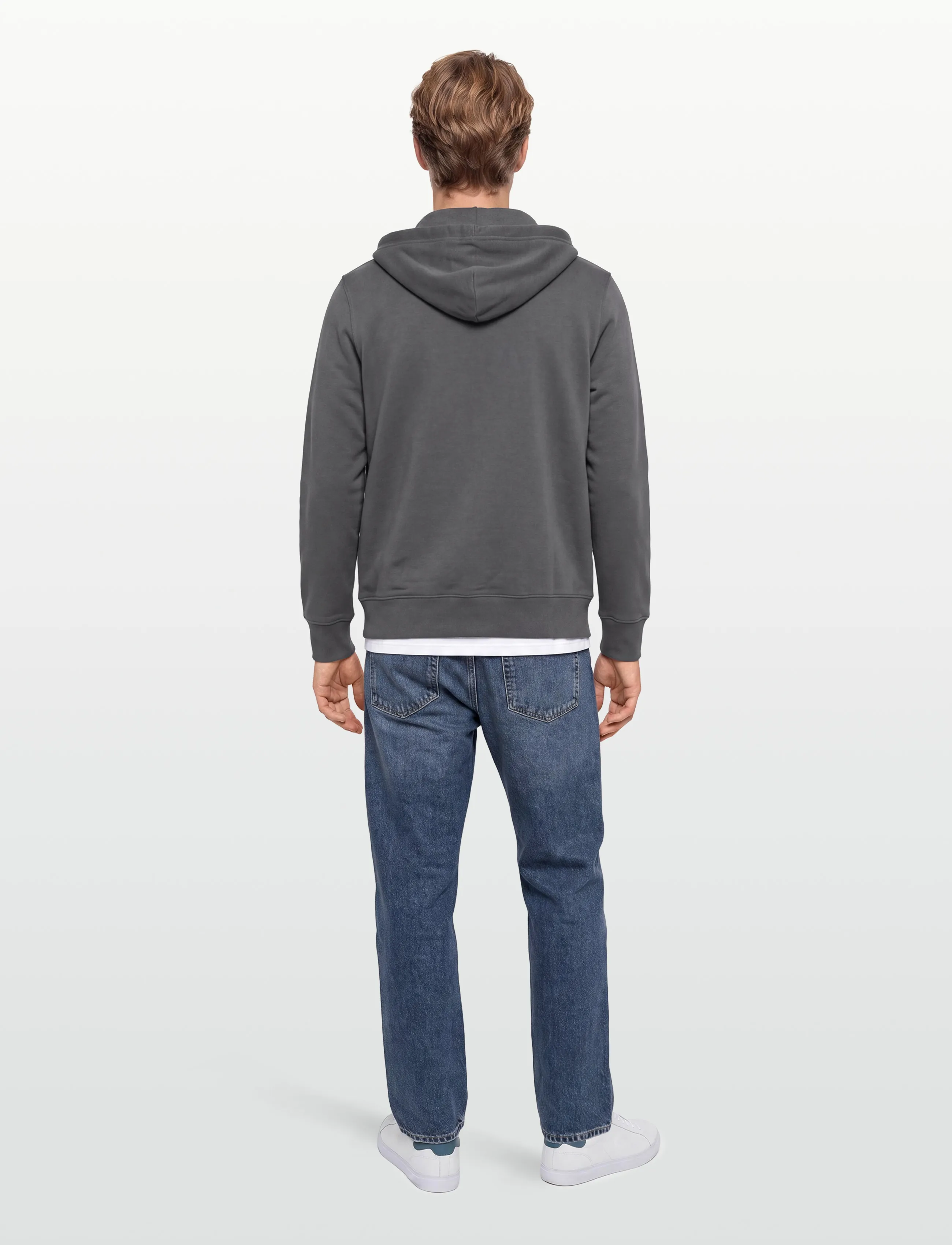 Gant - REG SHIELD FULL ZIP HOODIE - kapuzenpullover - mid grey - 4