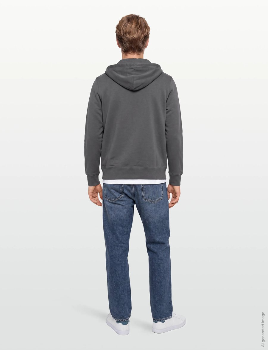 Gant - REG SHIELD FULL ZIP HOODIE - kapuzenpullover - mid grey - 4