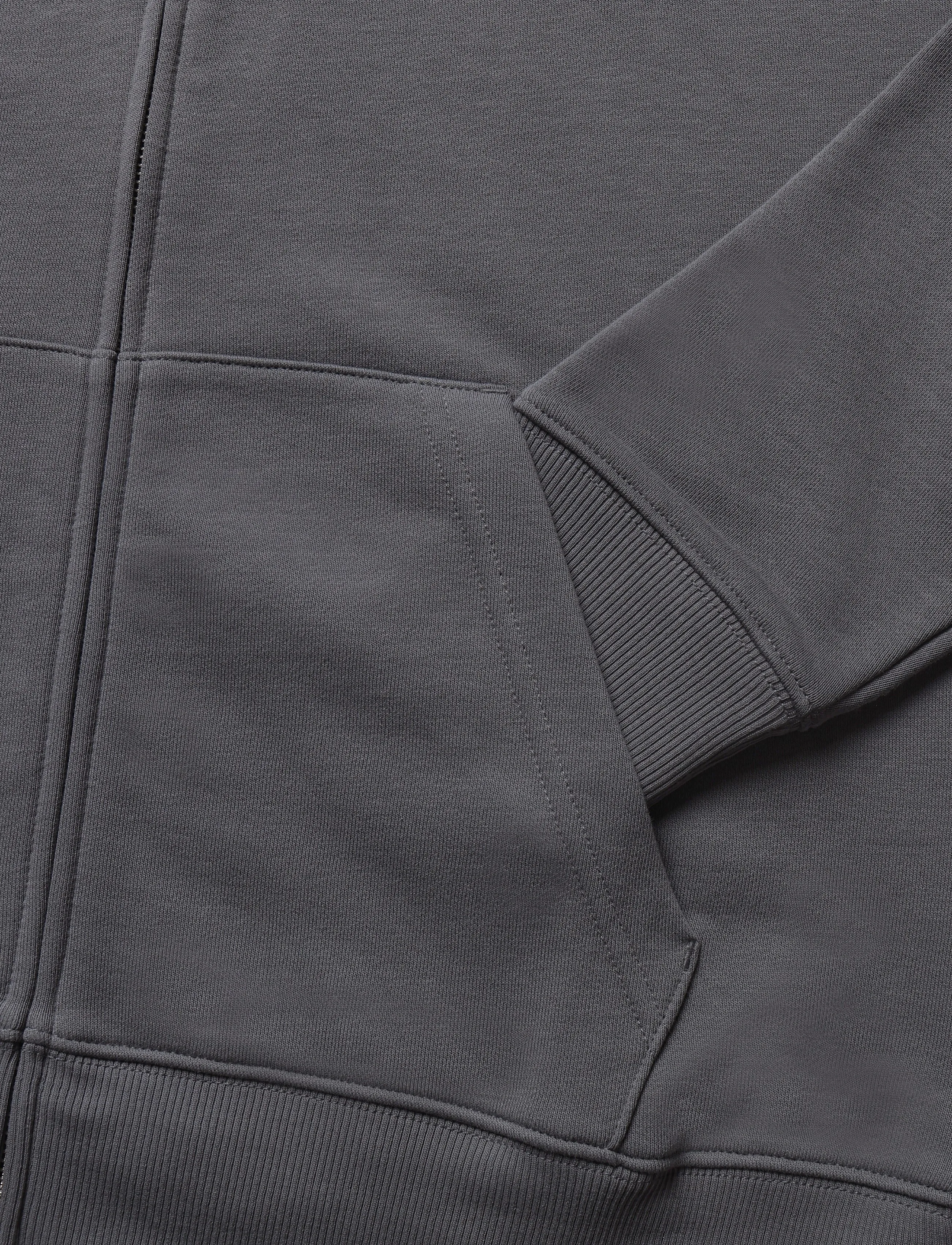 Gant - REG SHIELD FULL ZIP HOODIE - kapuzenpullover - mid grey - 3