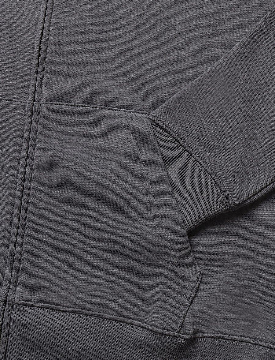 Gant - REG SHIELD FULL ZIP HOODIE - kapuzenpullover - mid grey - 3