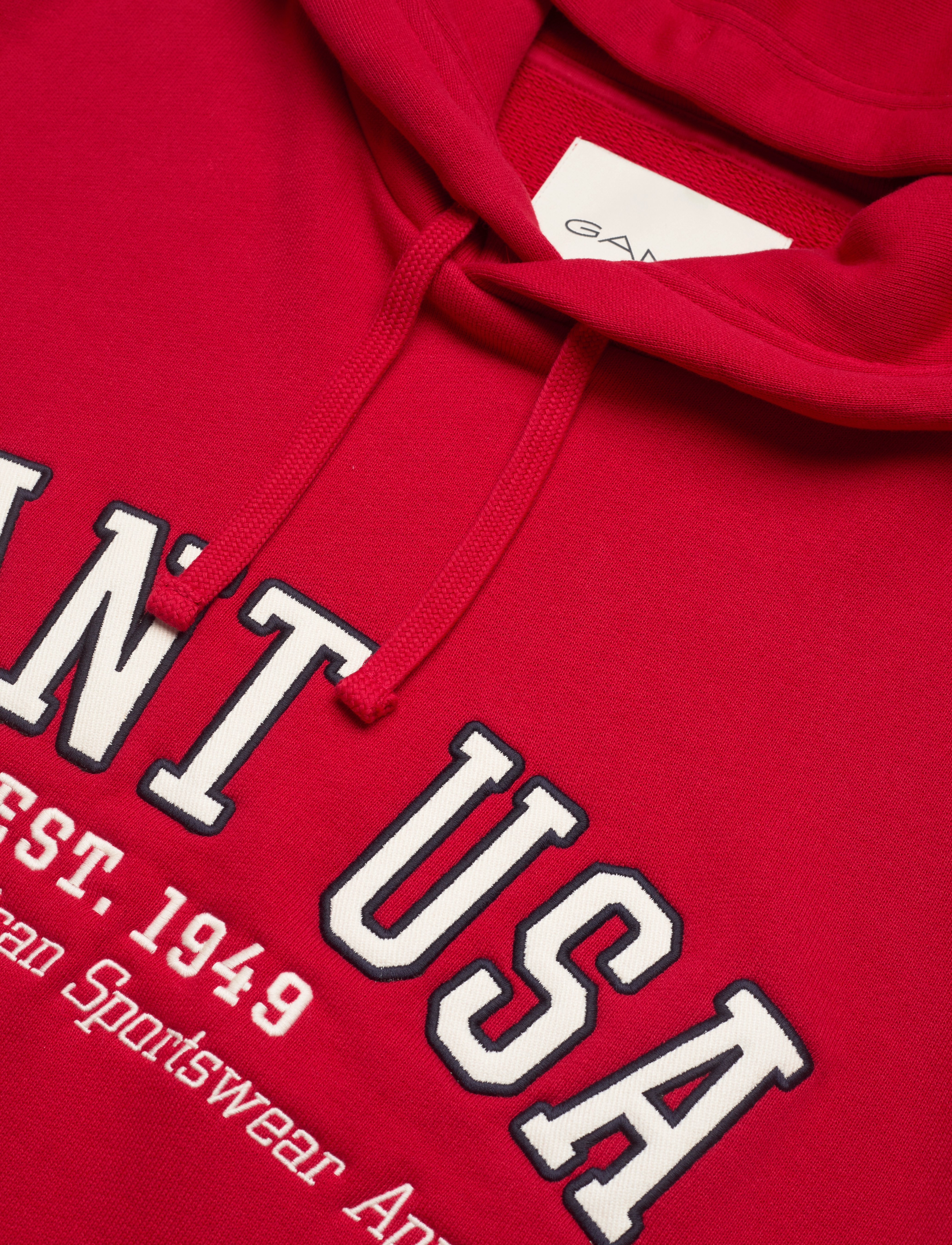 GANT - GANT USA HOODIE - rich red - 2