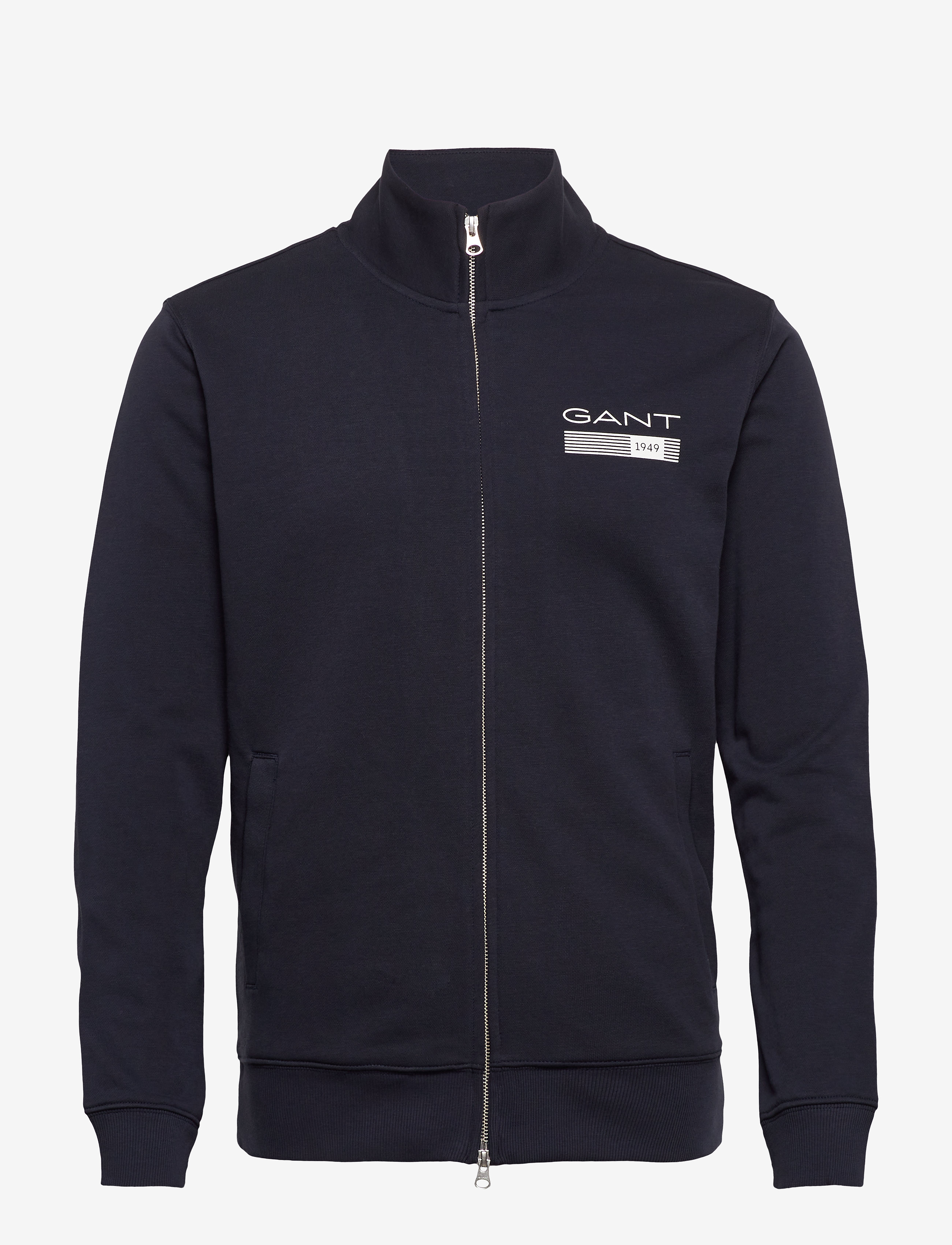 GANT - D1. 13 STRIPES FULL ZIP CARDIGAN - evening blue - 0