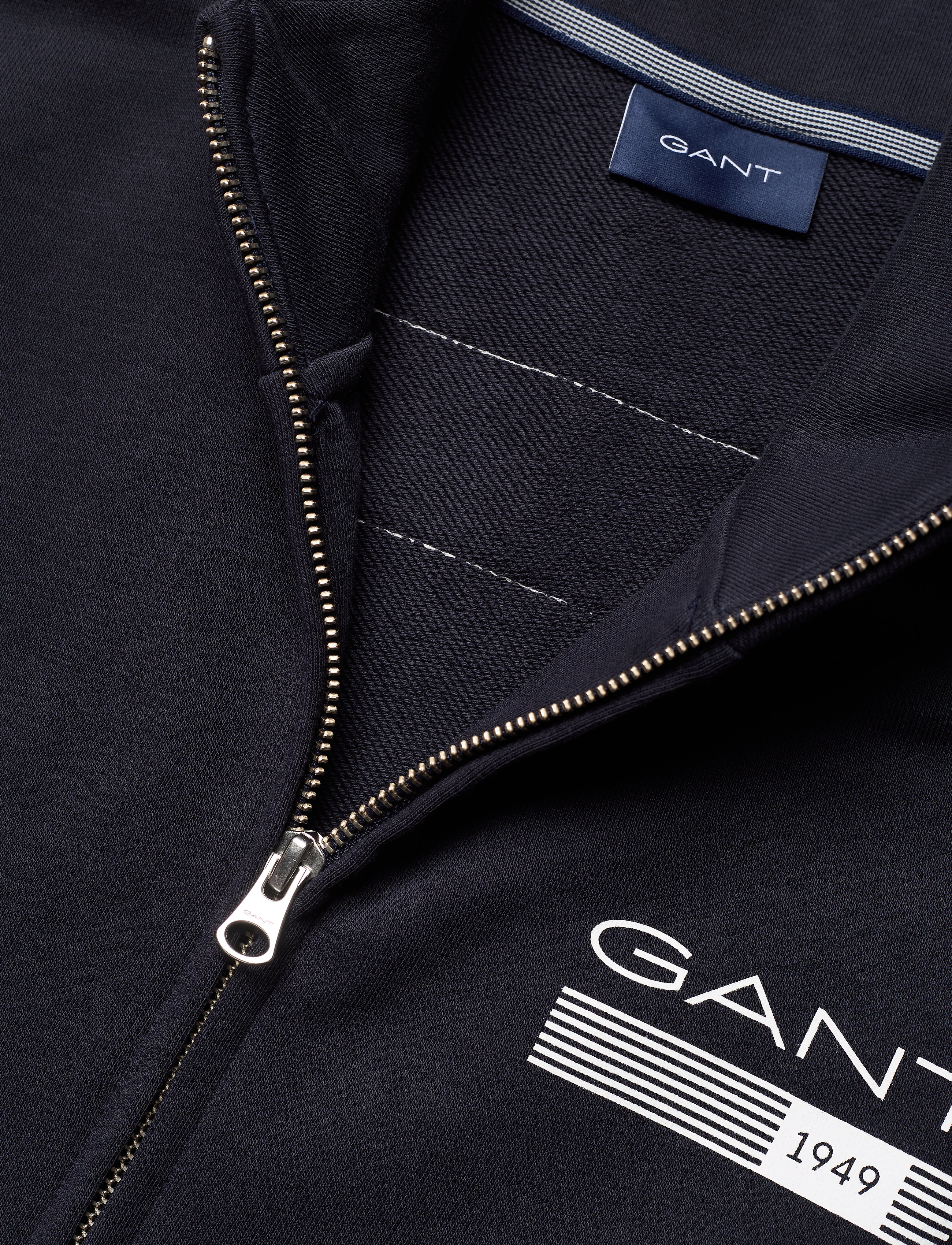 GANT - D1. 13 STRIPES FULL ZIP CARDIGAN - evening blue - 2