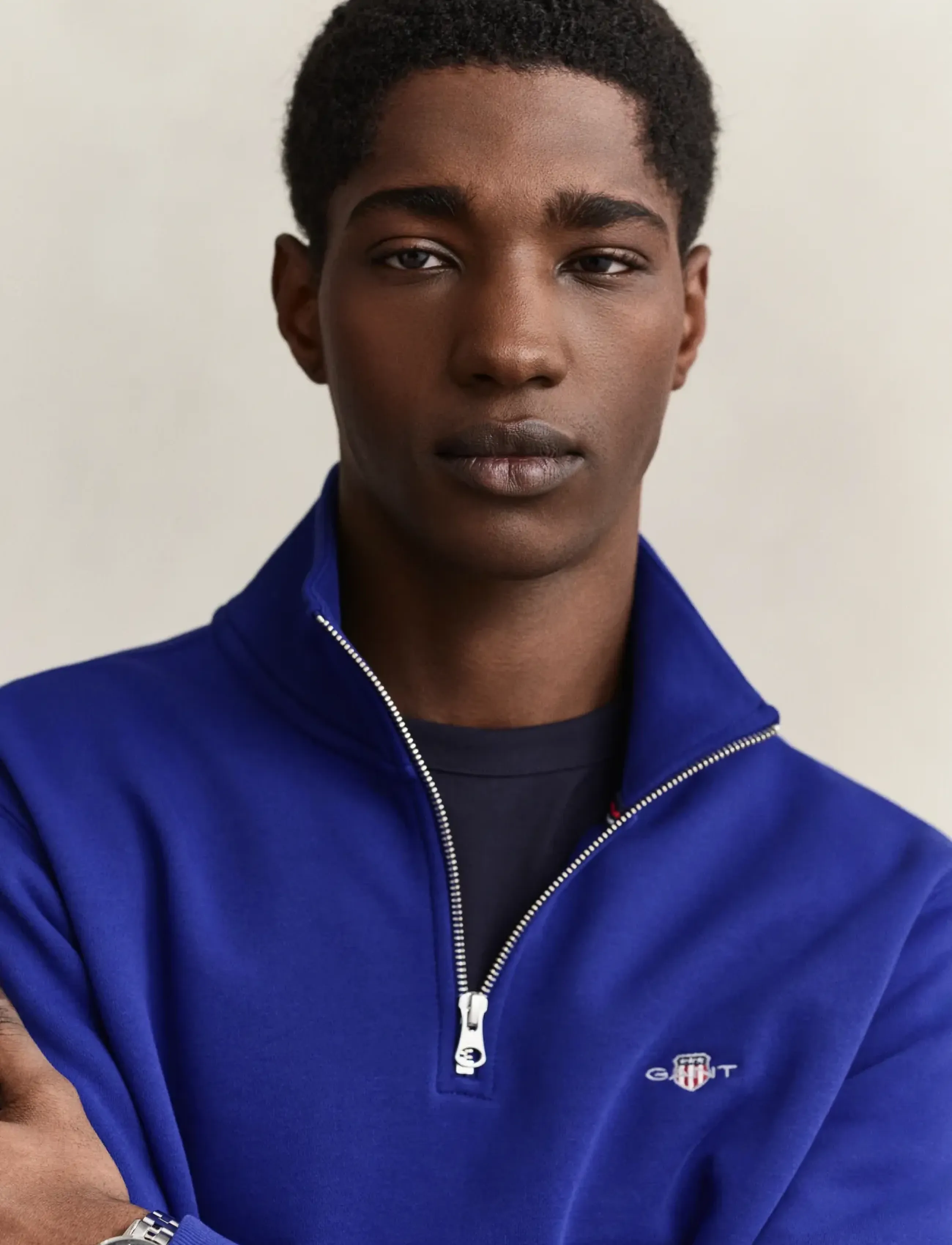 Gant REG SHIELD HALF ZIP SWEAT - Gant - CRISP BLUE / blue